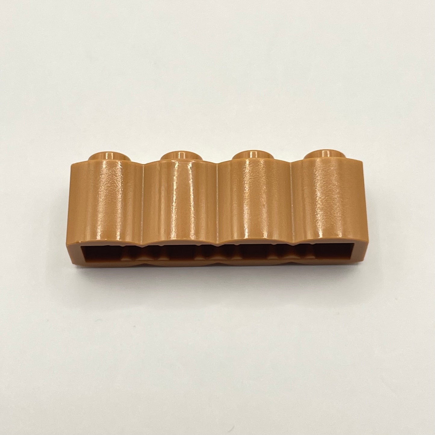 LEGO Medium Nougat 1 x 4 Brick, Log Profile, Building, 24 Pieces (30137)