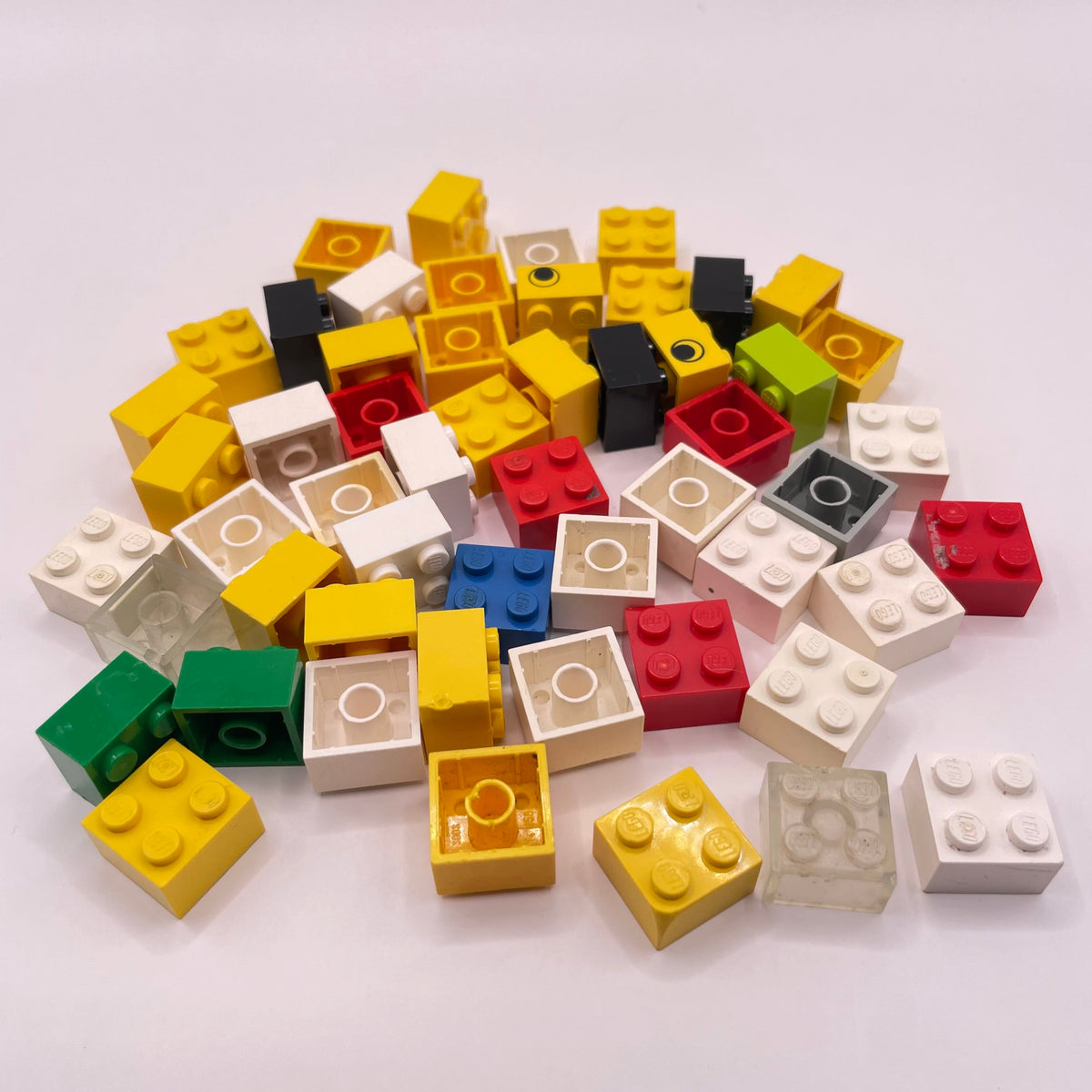 LEGO Bricks, 2x2, Mixed colours, 53 Pieces