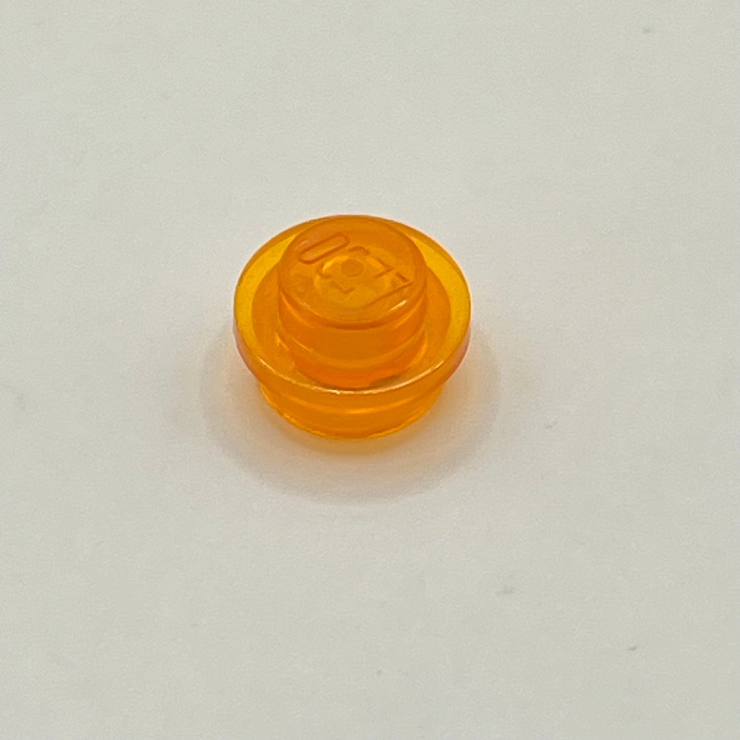 LEGO 1x1 Round Trans-Orange, Plate Transparent (100 Pieces)
