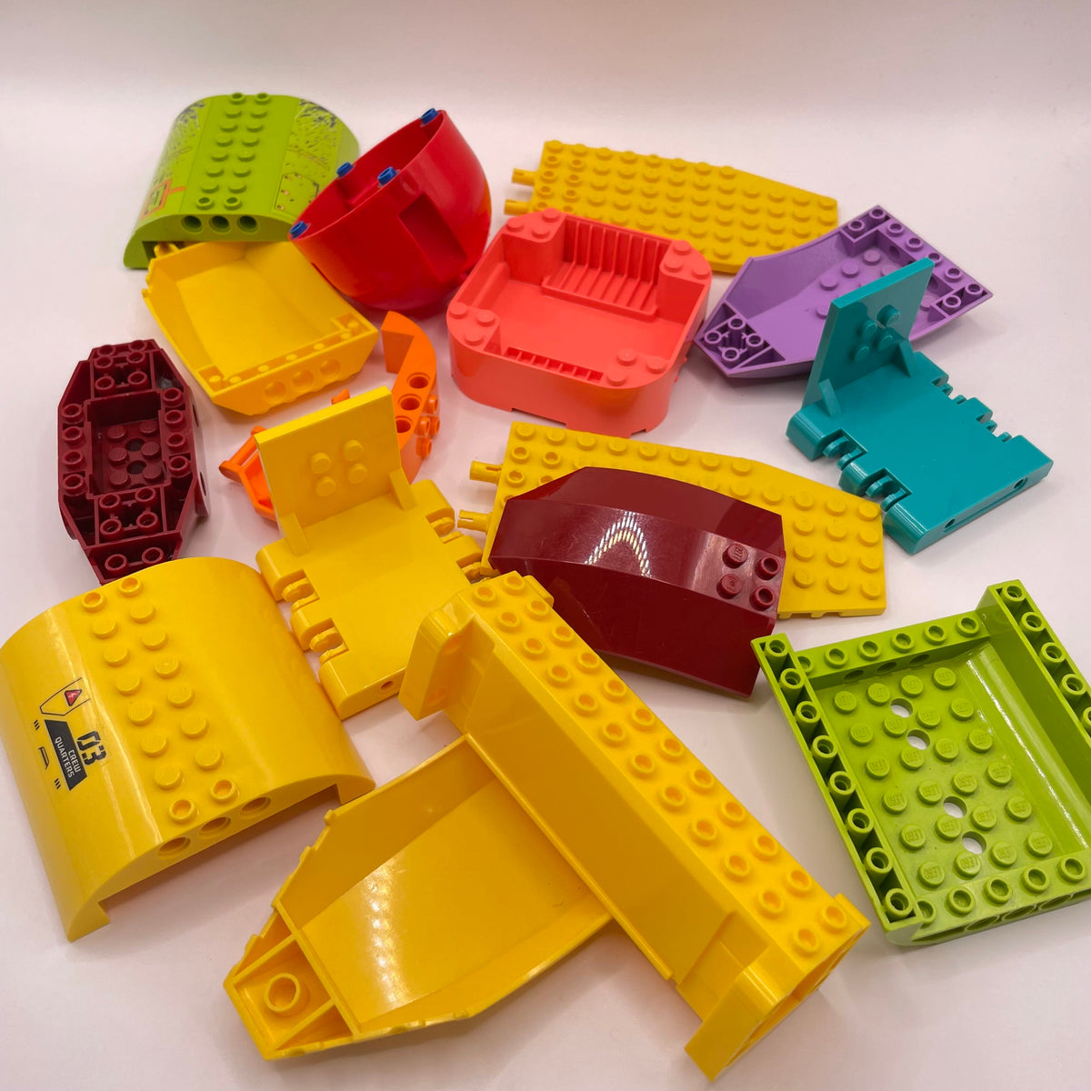 LEGO Mixed, Large Vehicle Pieces, Mixed Colours, Approx. 170g