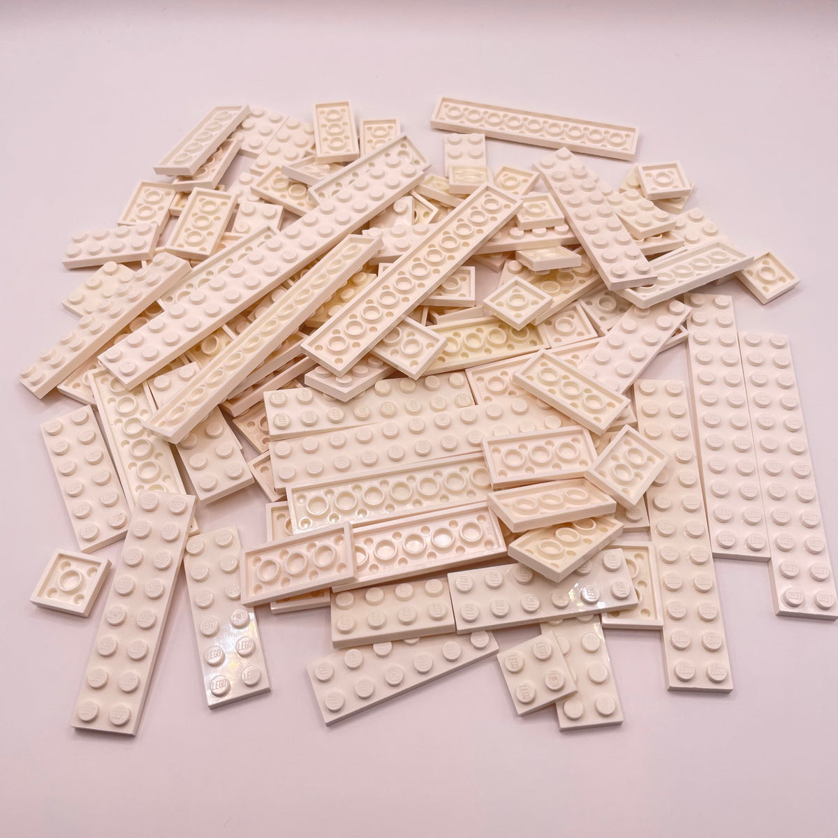 LEGO Plates 2xWide, White, Approx. 150g