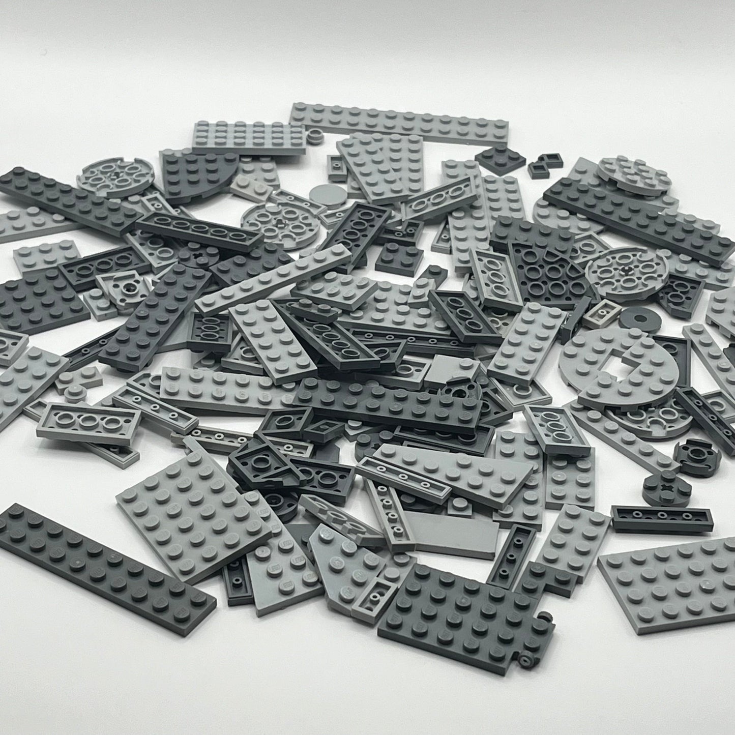 LEGO Mixed Grey, Mixed Plates, Mixed Bag, Approx. 170g