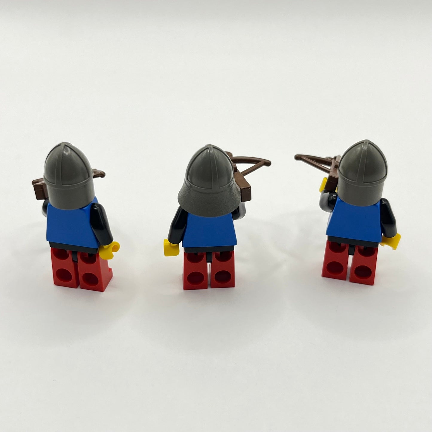 LEGO Scale Mail Archers with Crossbows, Castle, Minifigures Vintage (pack of 3)