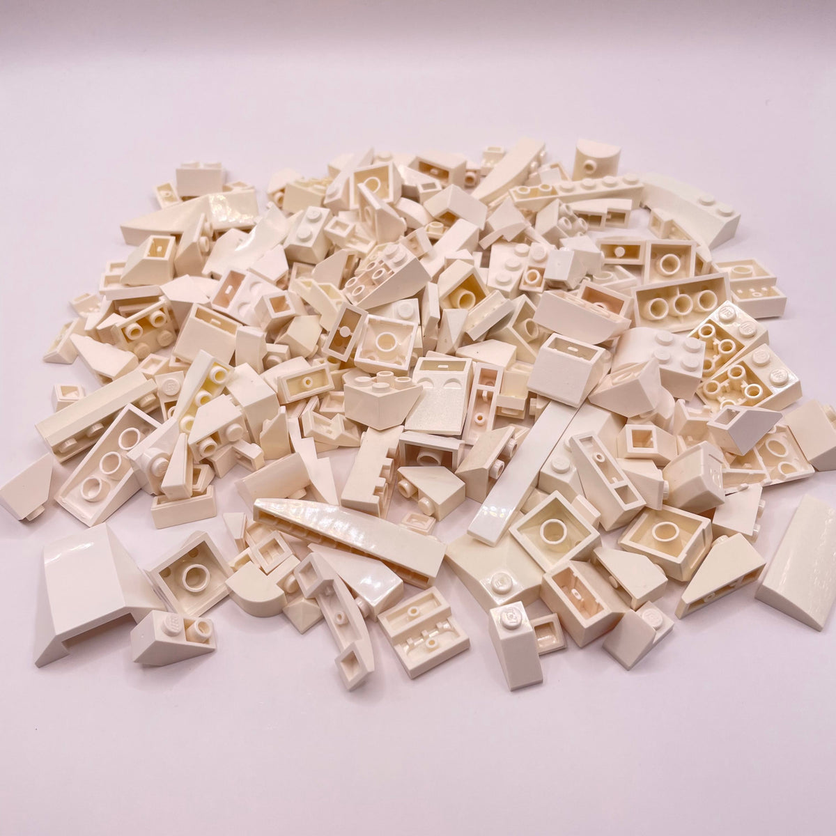 LEGO White, Slopes, Approx. 150g