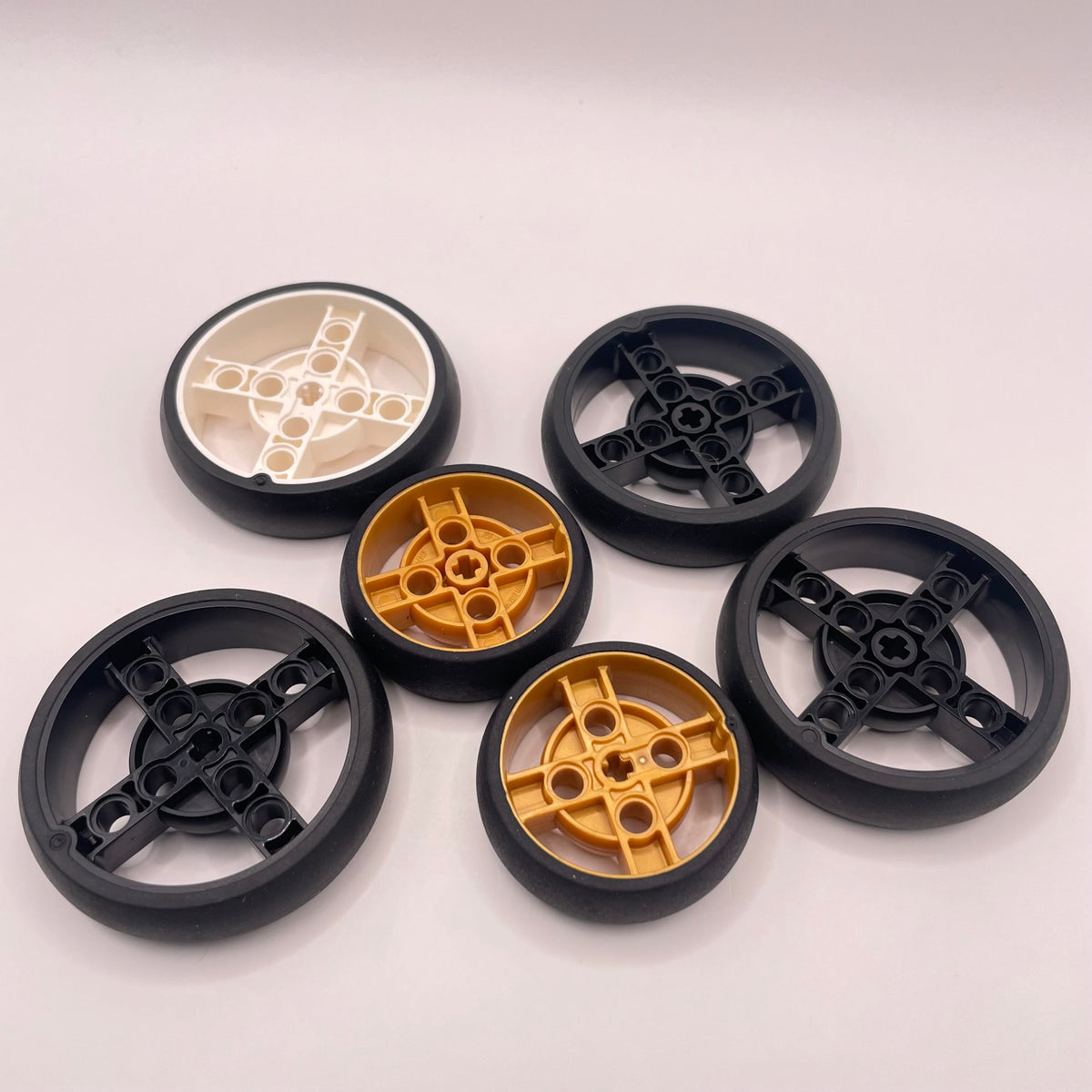 LEGO Wheels, Smooth Tyre, 6 Pieces