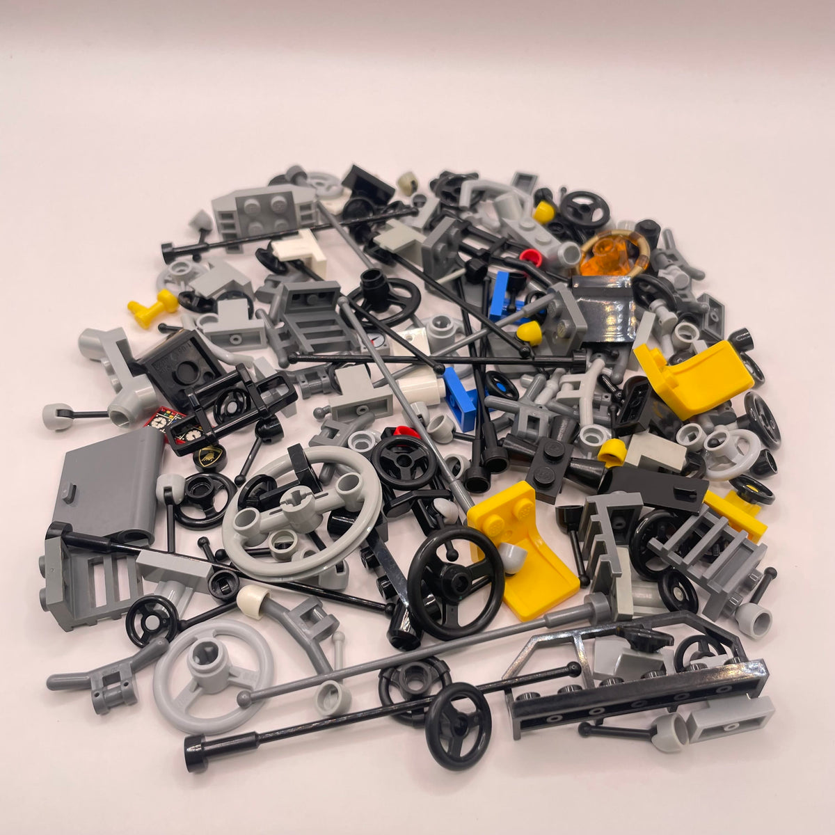 LEGO Small Vehicle Pieces, Mixed Colours, Approx. 70g