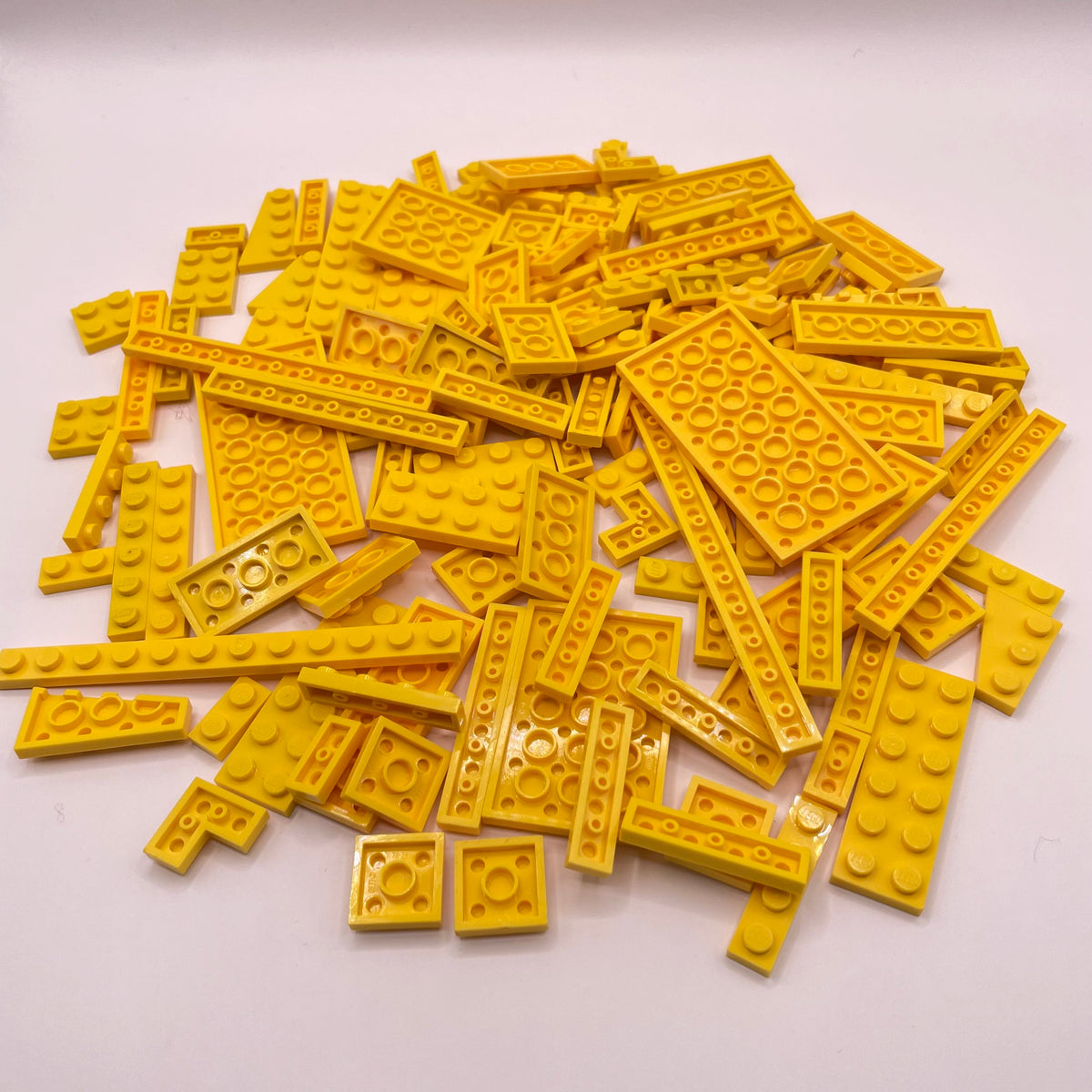 LEGO Yellow, Mixed Plates, Approx. 110g
