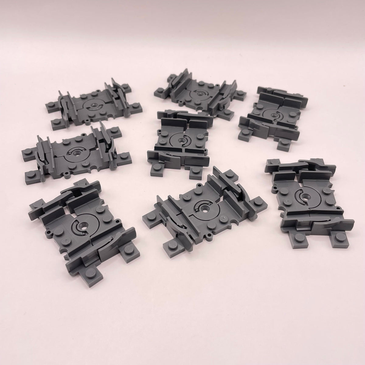 LEGO Flexible Train Track, Dark Bluish Grey, 8 Pieces