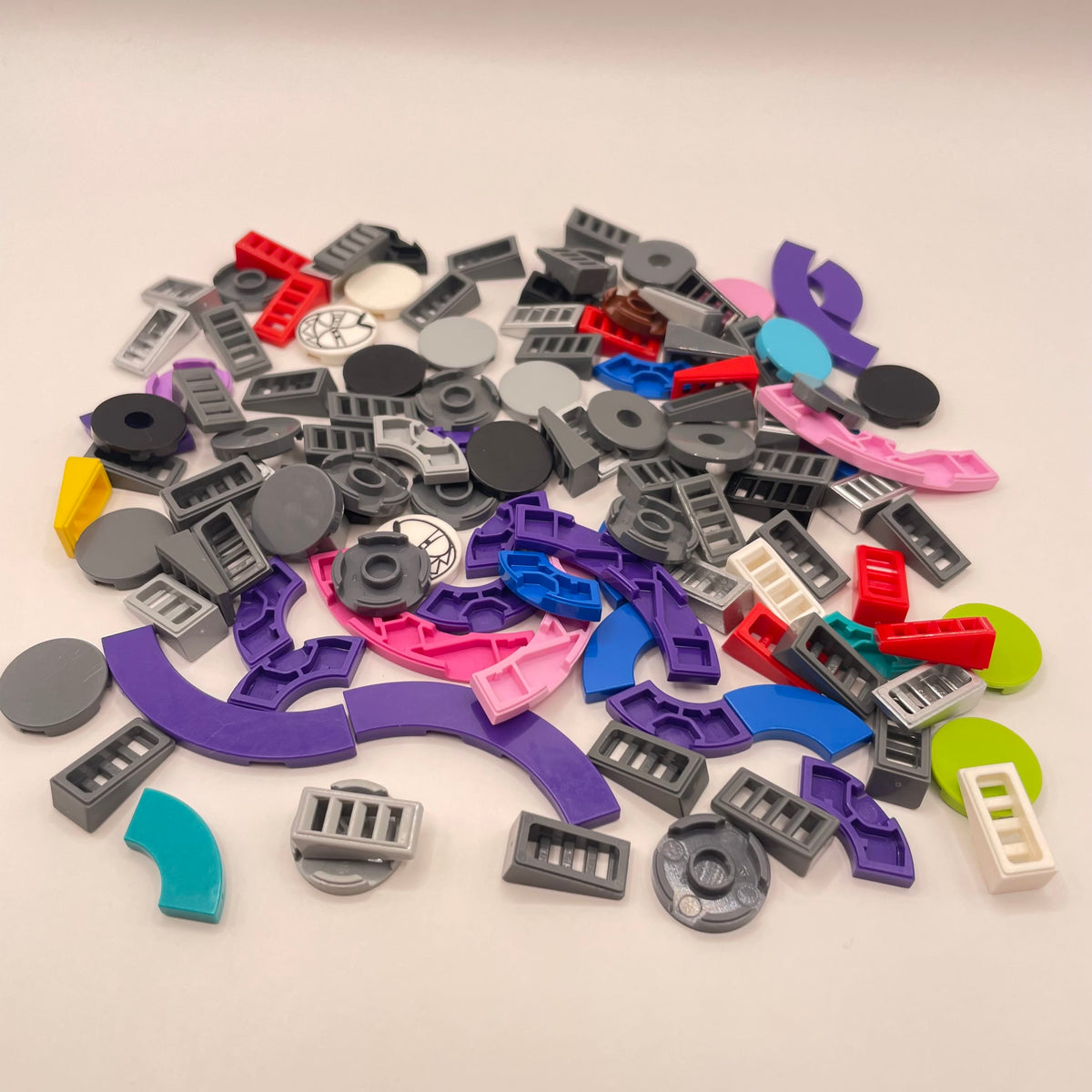 LEGO Tiles and Slopes, Mixed Colours, Approx. 40g