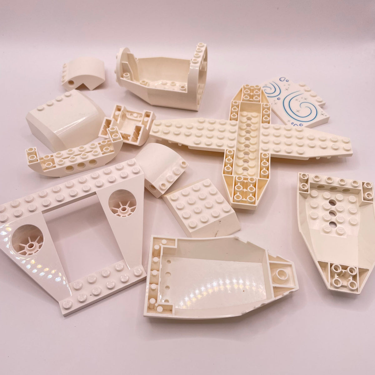 LEGO Large Vehicle Pieces, White, Approx. 100g