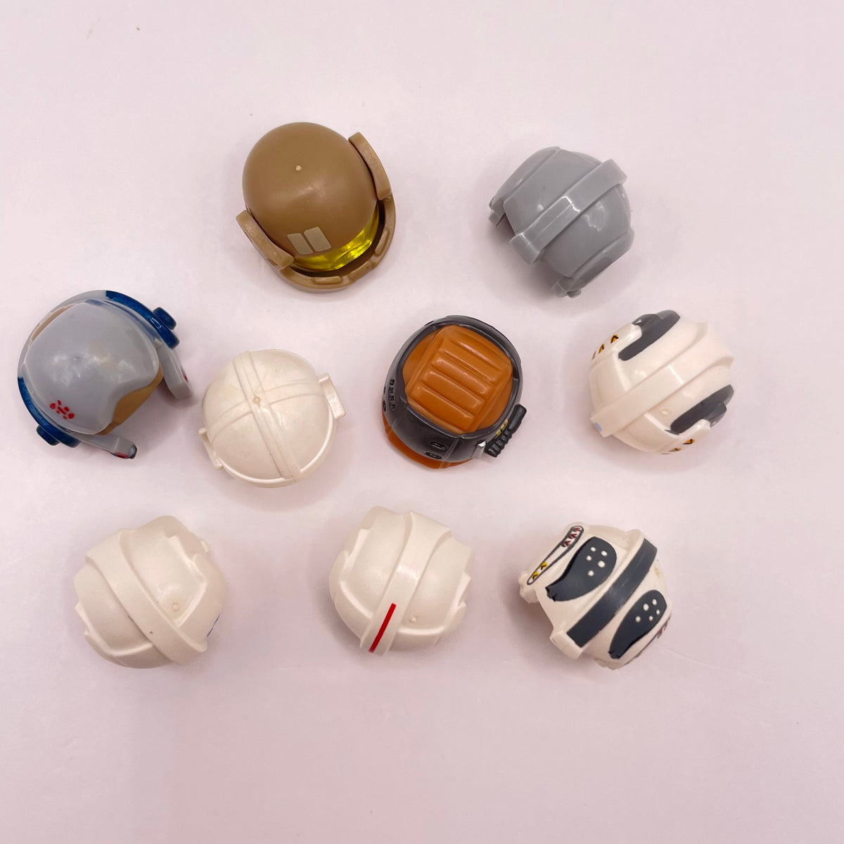 LEGO Mixed Rebel Alliance Helmets, Star Wars, Minifigure Accessories, 9 Pieces