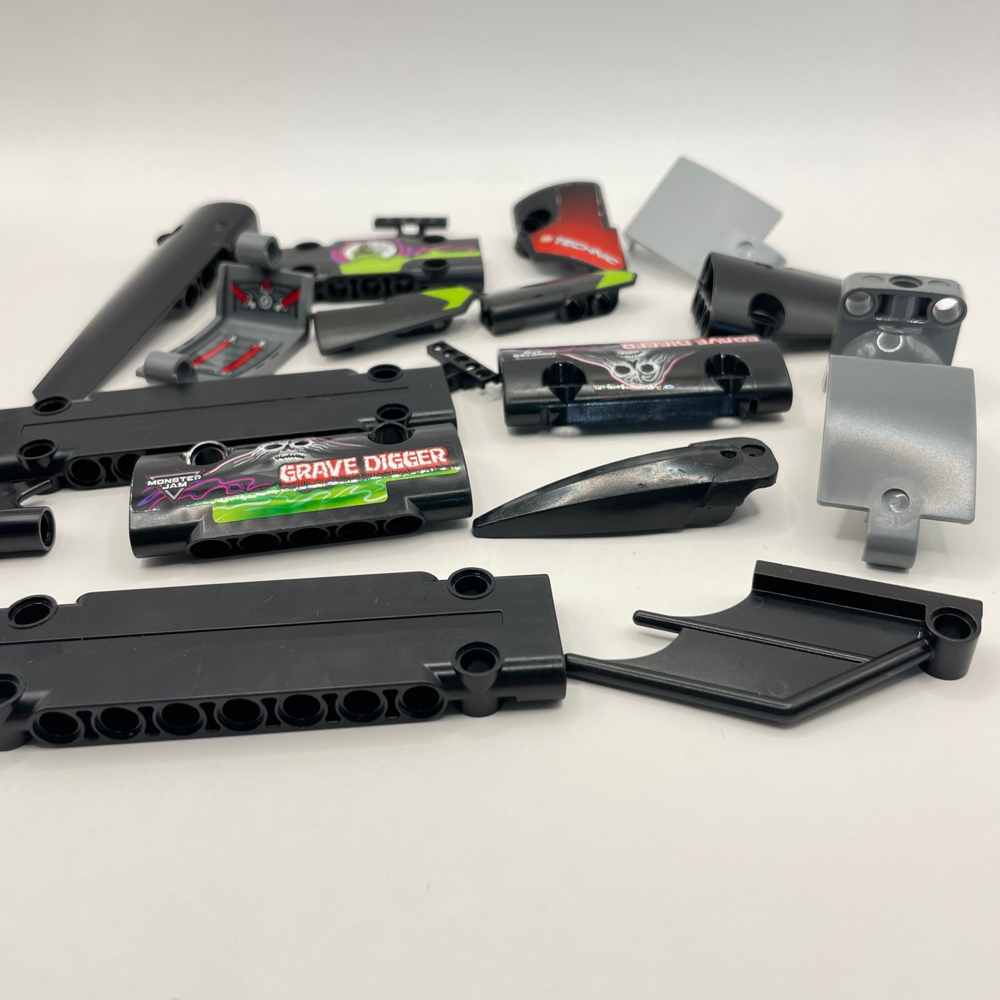 LEGO Technic Panels, Black and Grey, Approx. 50g