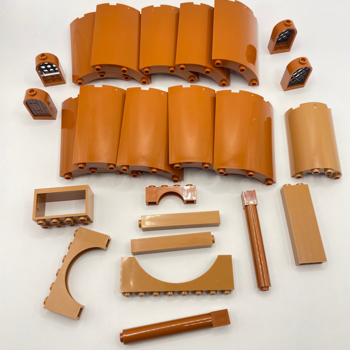 LEGO Dark Orange, Medium Nougat, Building, Approx. 80g