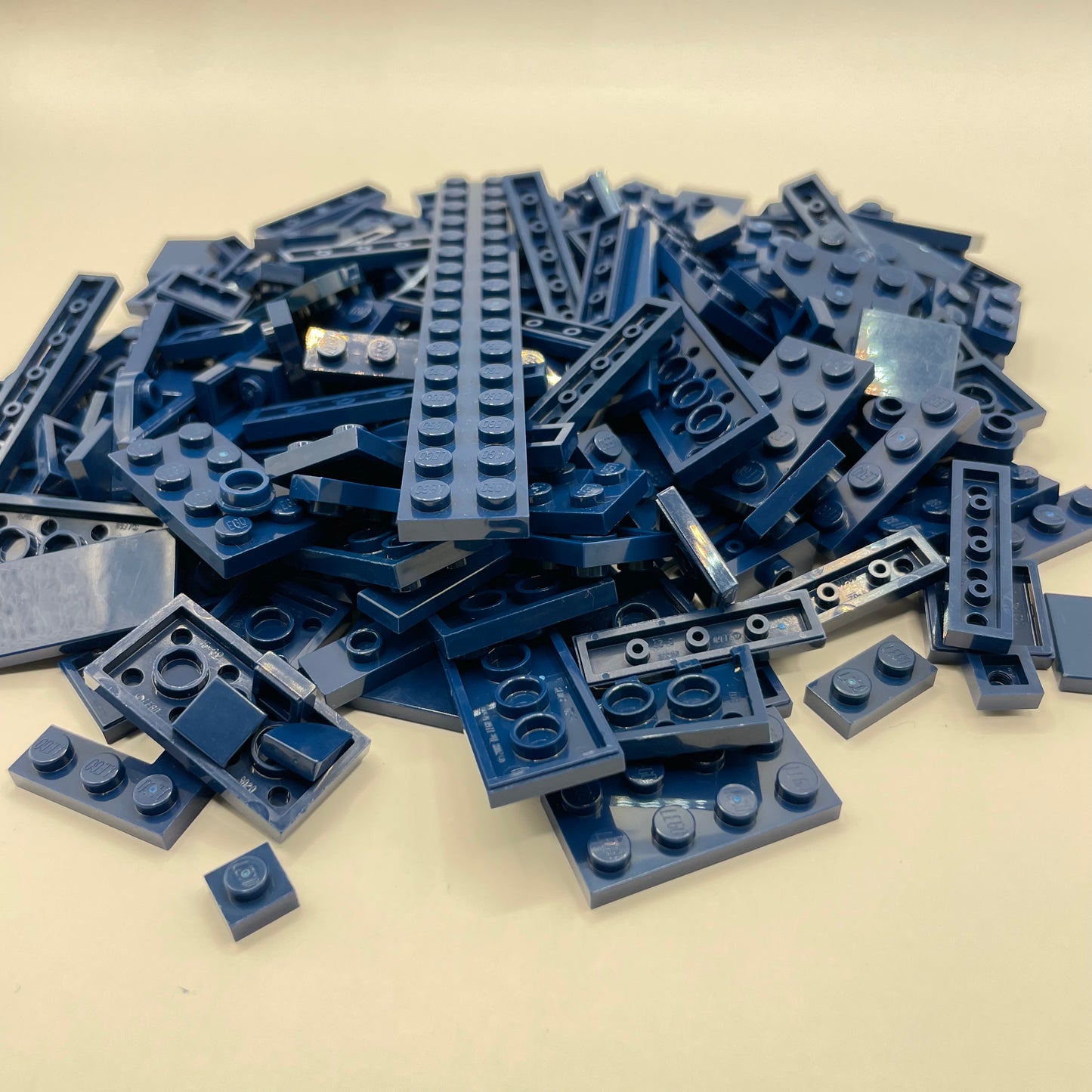 LEGO Plates, Dark Blue, Approx. 105g