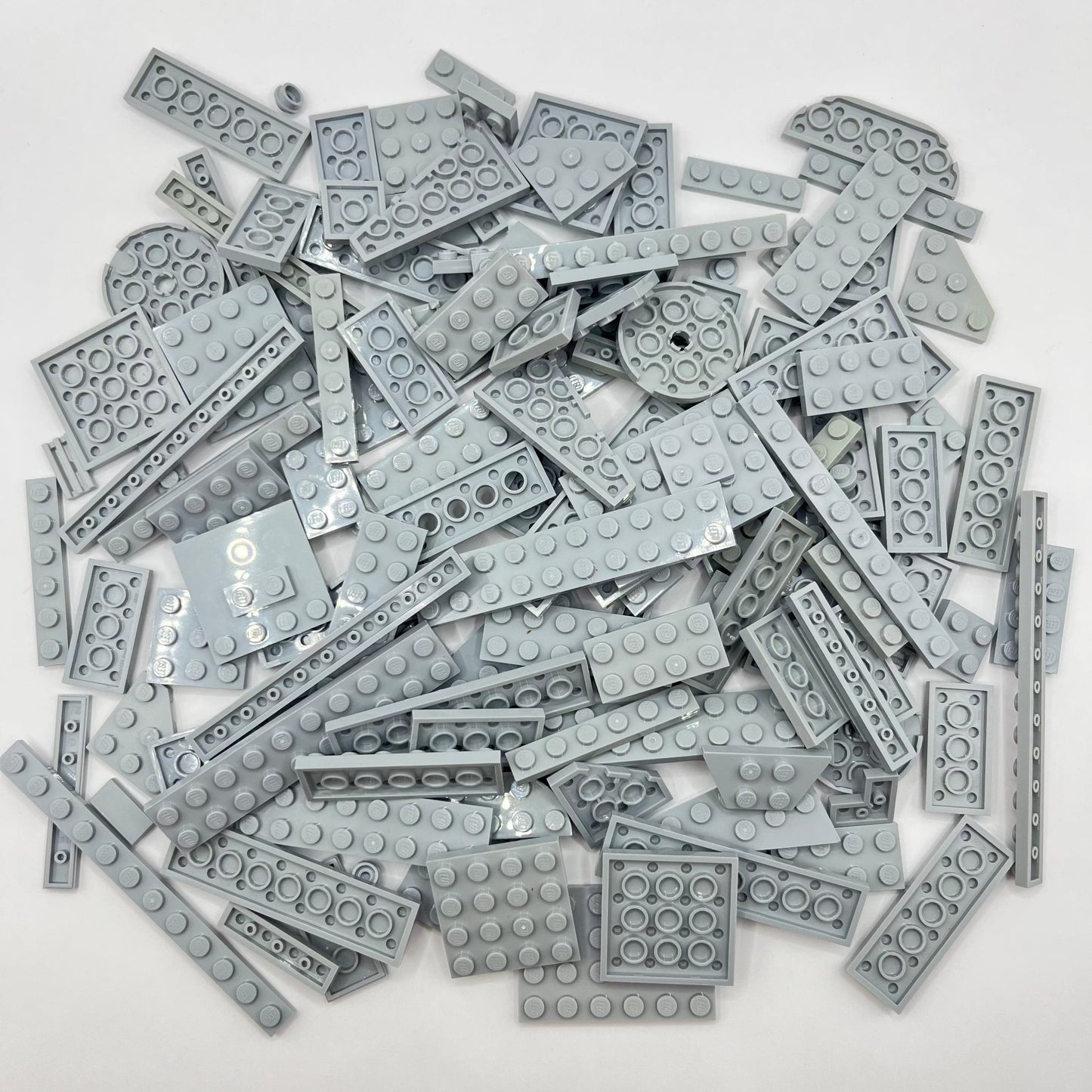 LEGO Light Bluish Grey, Plates, Approx. 170g