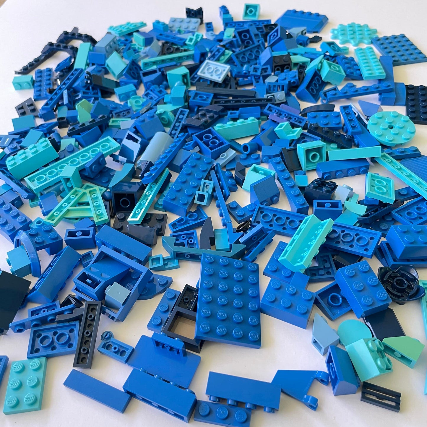 LEGO Mixed Pieces, Blue, Approx. 340g