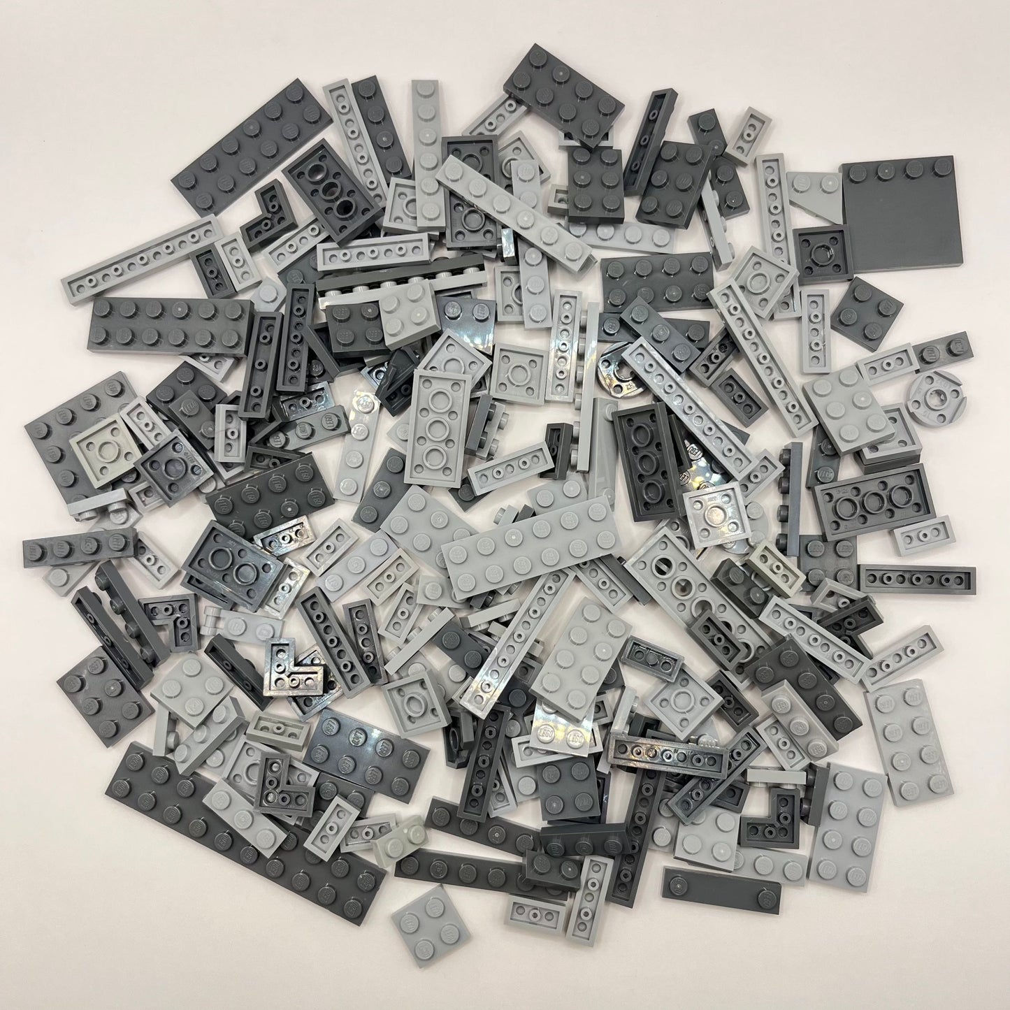 LEGO Mixed Grey, Plates, Approx. 140g