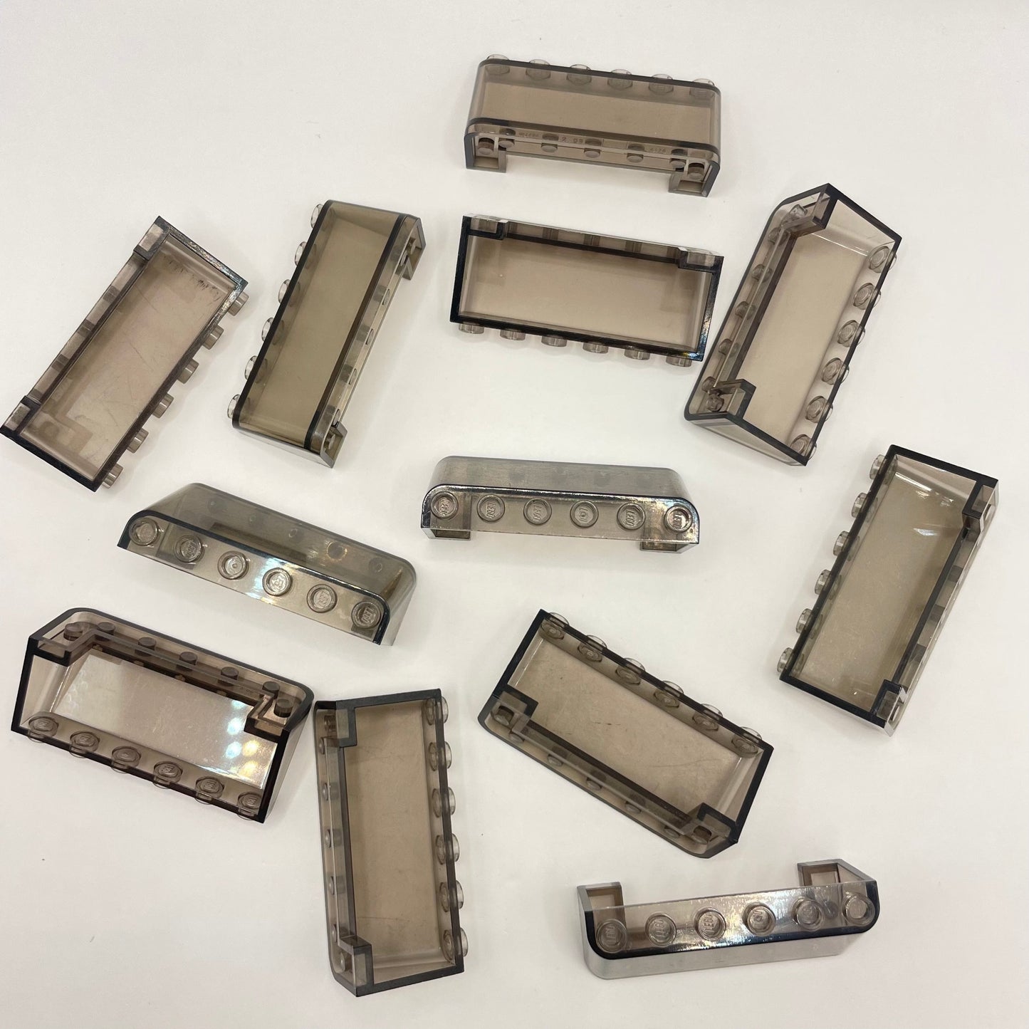 LEGO Transparent Brown, Windscreens, Vehicles (12 Pieces)