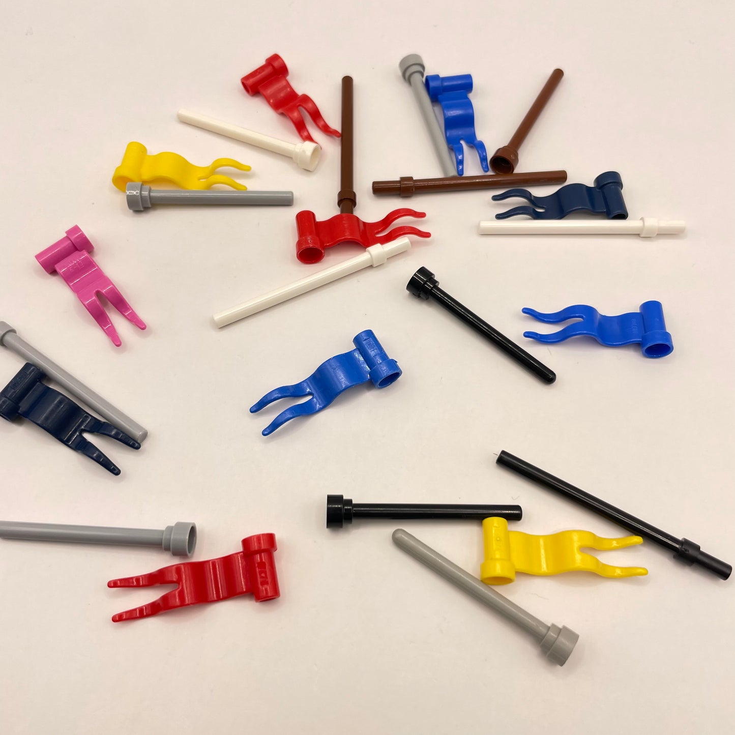 LEGO Mixed Flags / Poles, Castle, 22 Pieces