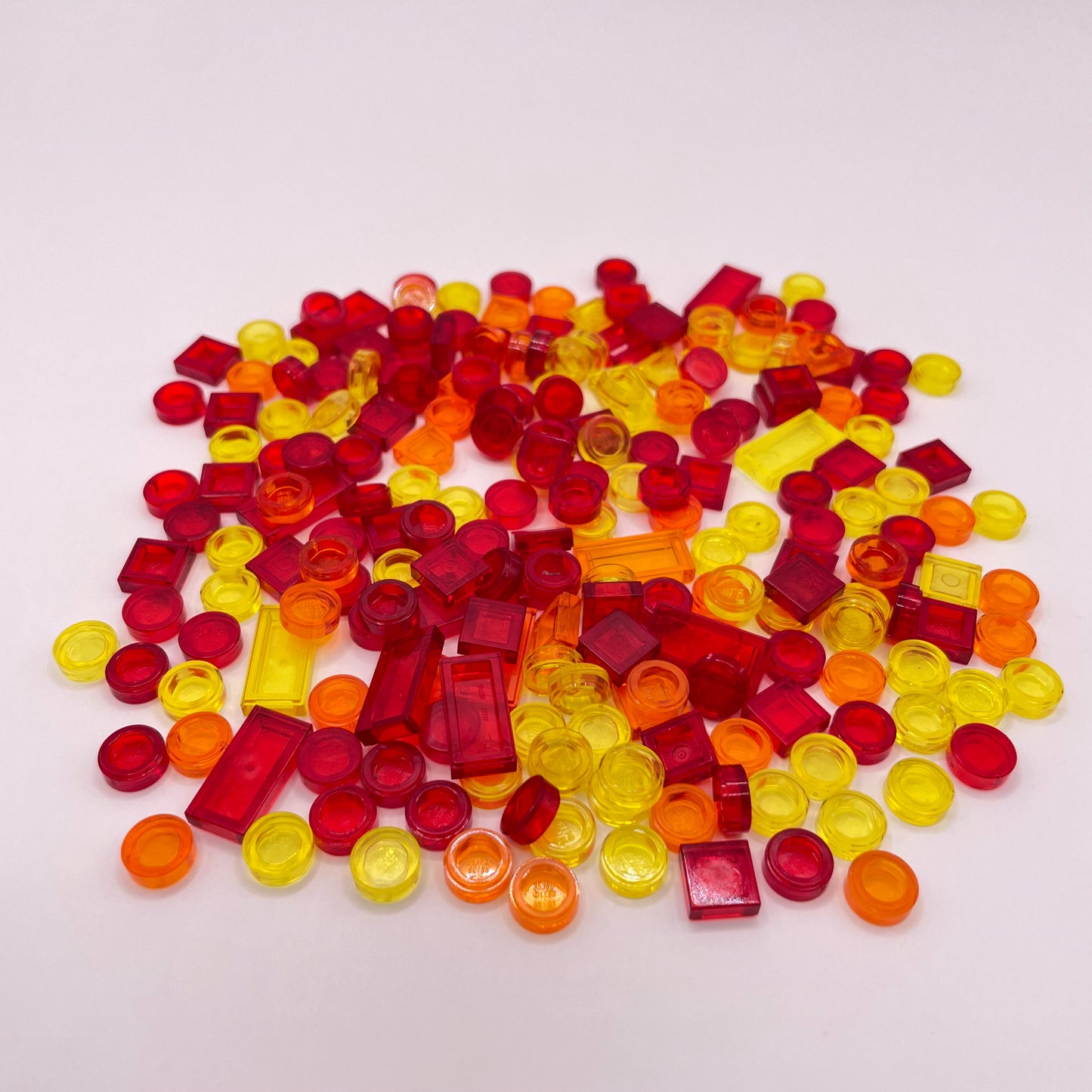 LEGO Sunset, Transparent, Tiles, (210 Pieces)