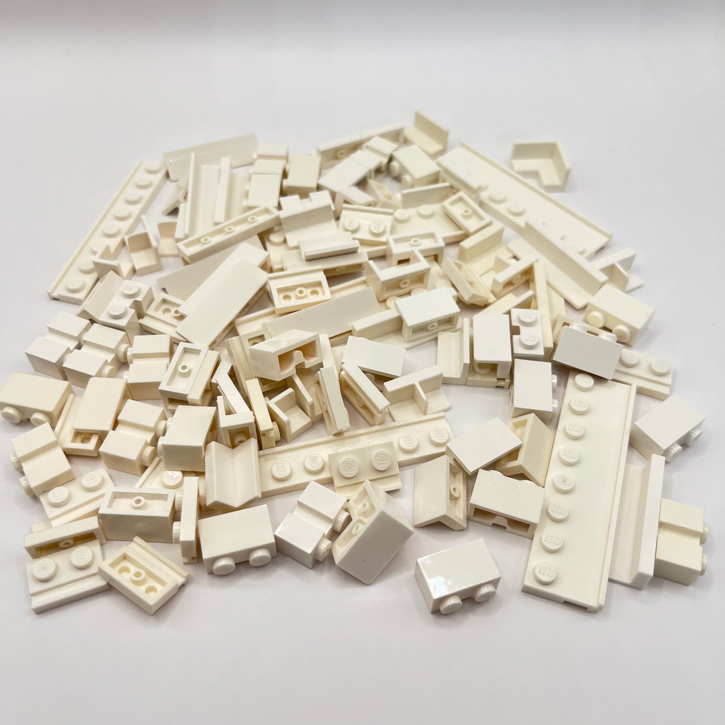 LEGO Panels Rails, Modified Bricks, White, Approx. 70g