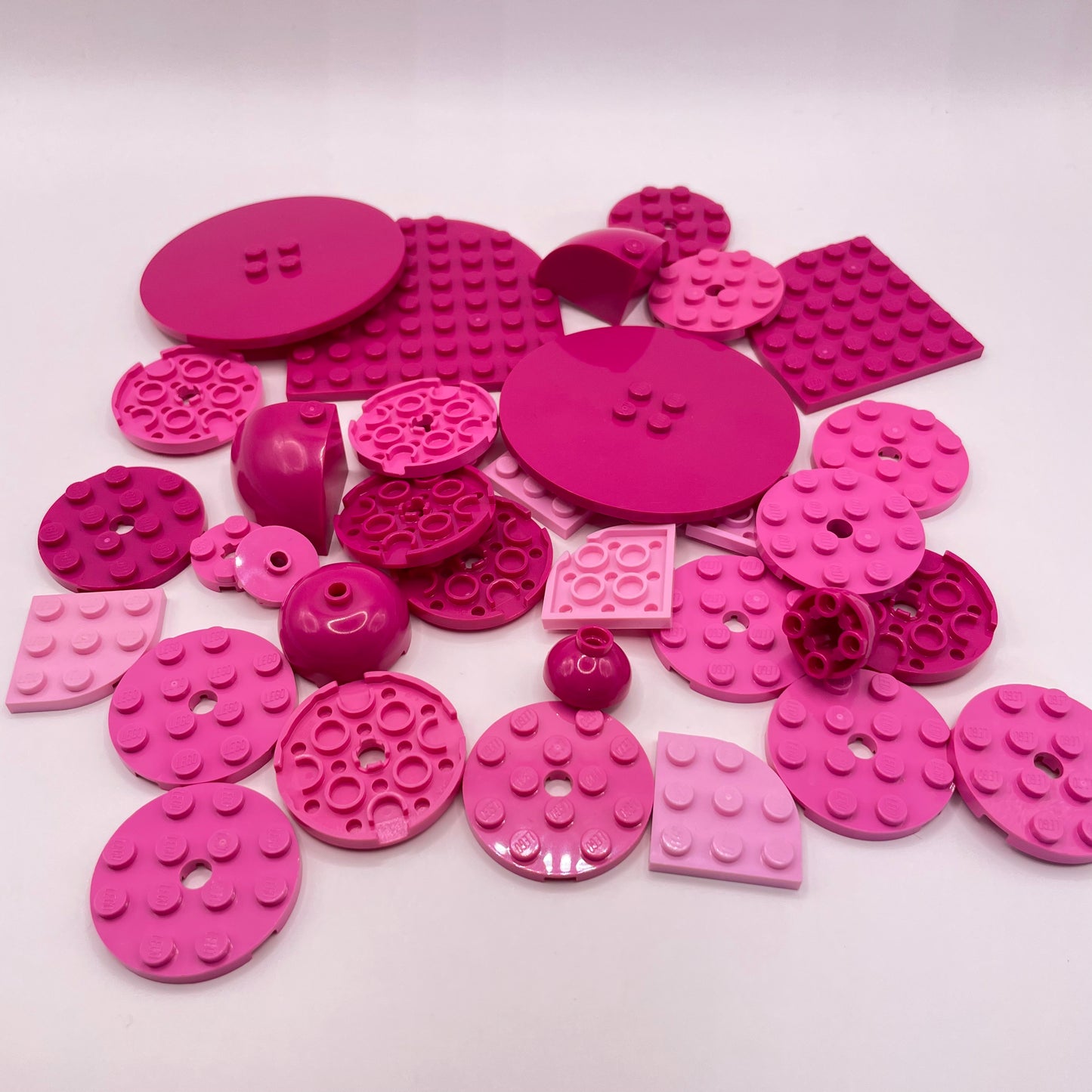 LEGO Round, Mixed Pink, Approx. 60g