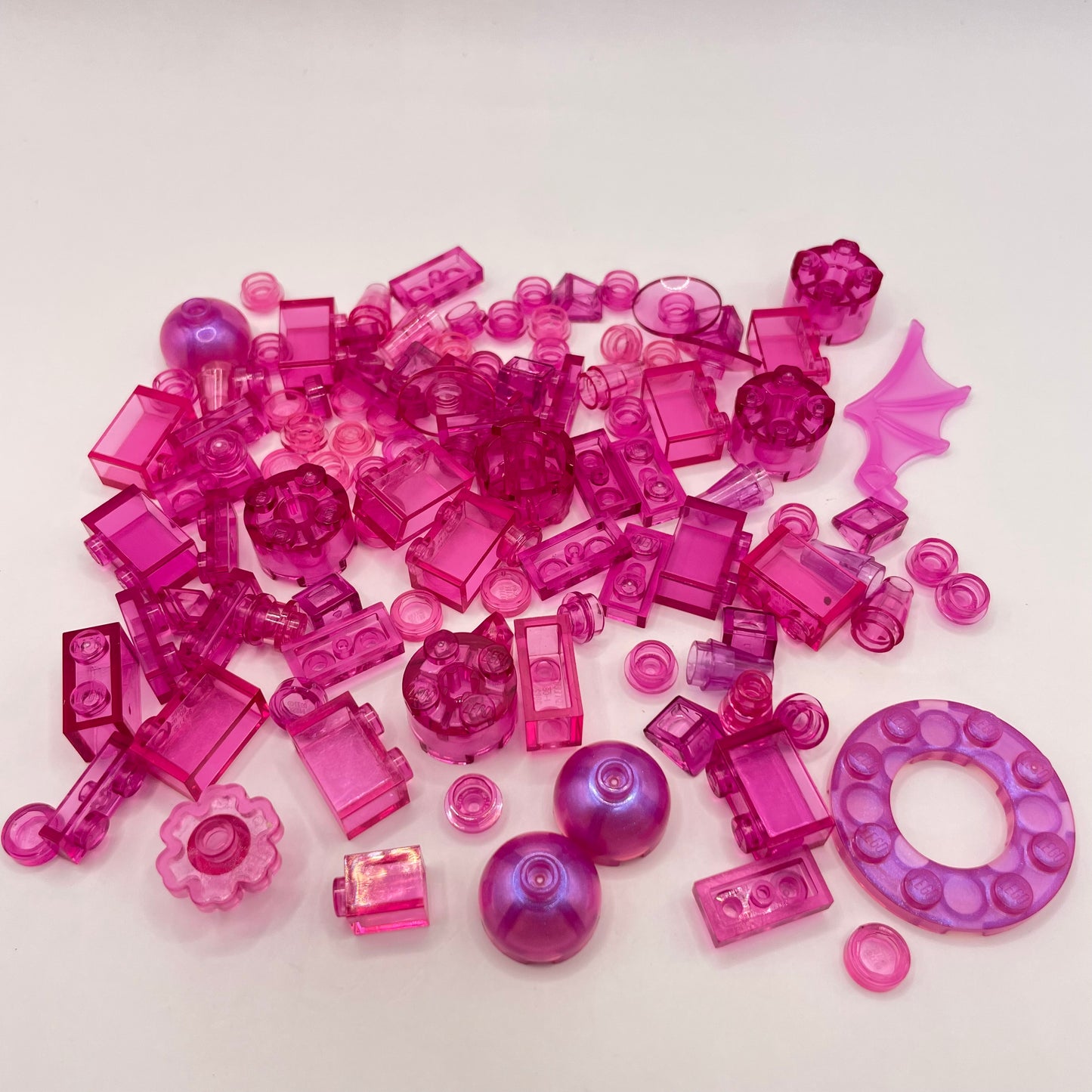 LEGO Transparent Pink, Approx. 40g