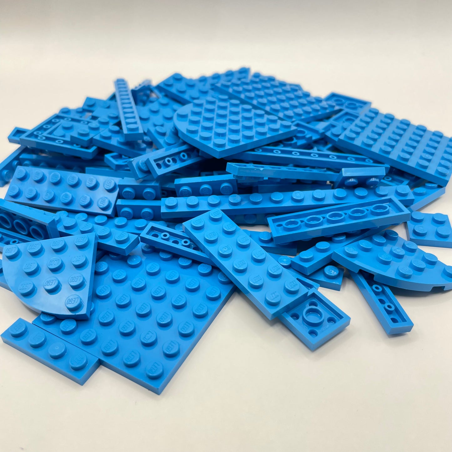 LEGO Plates, Dark Azure, Approx. 115g