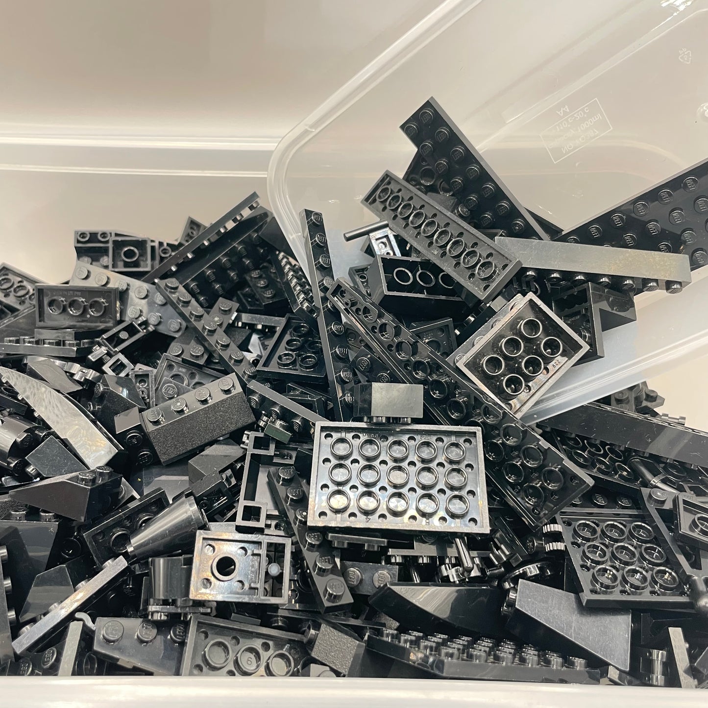 LEGO Random Selection, Black, Mixed Bricks, Bulk, Approx. 1kg