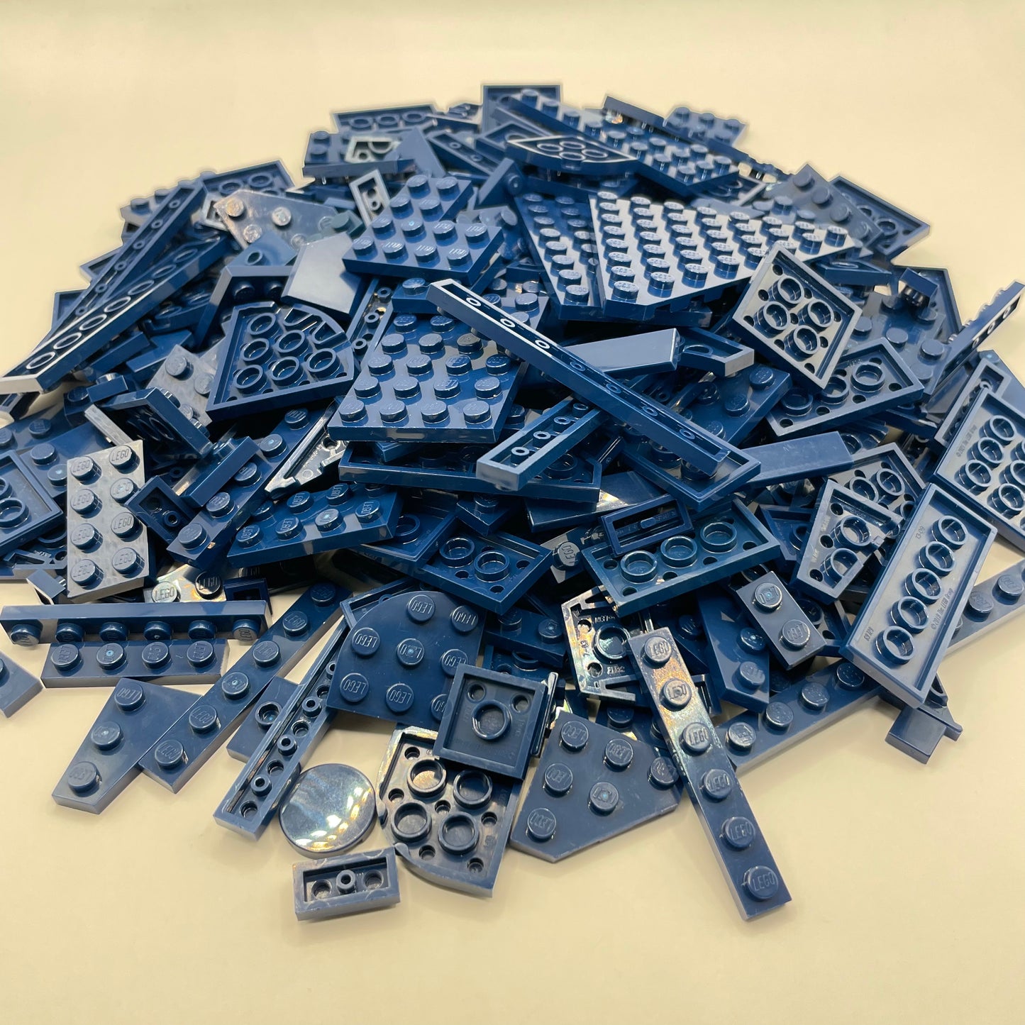 LEGO Plates and Tiles, Dark Blue, Approx. 250g