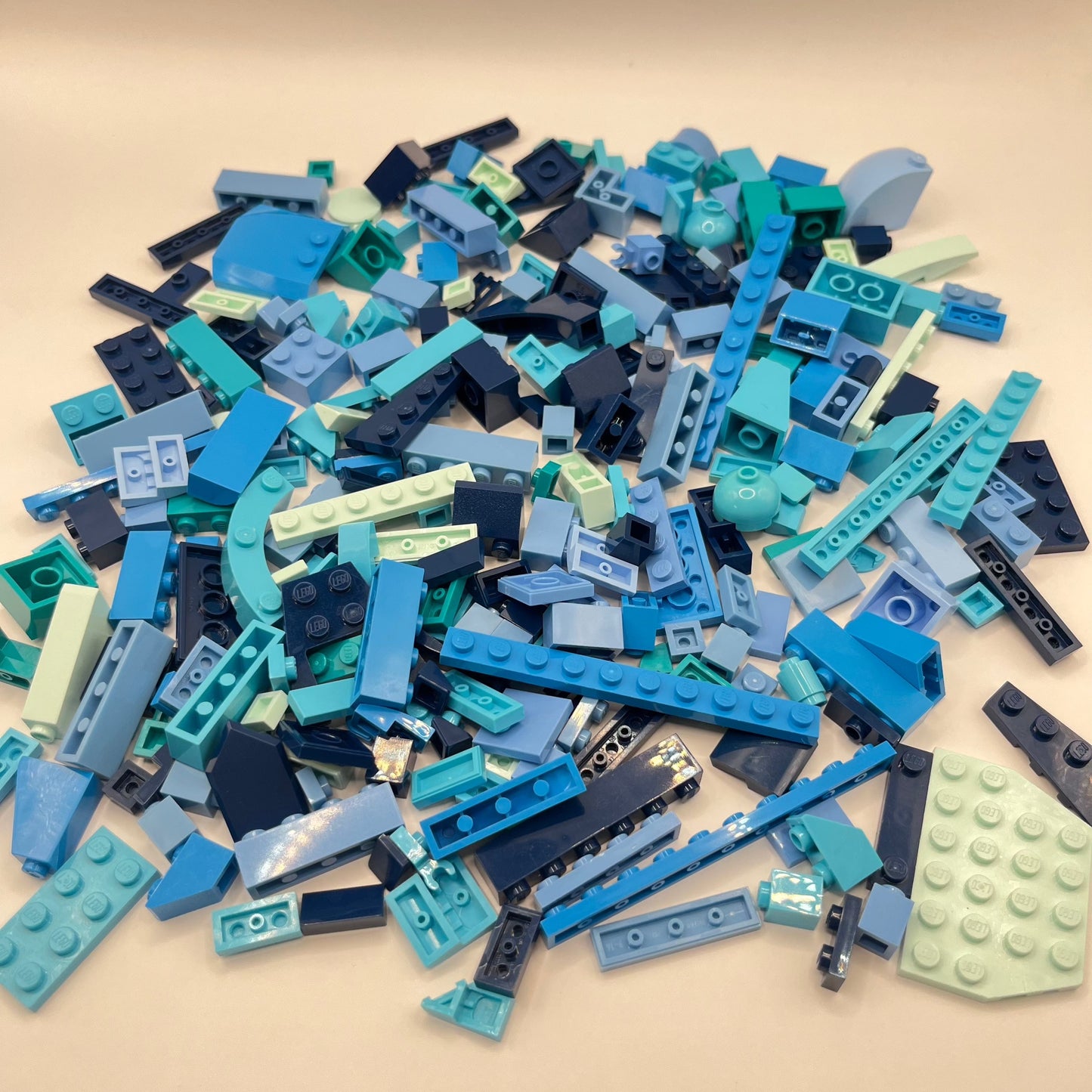 LEGO Mixed Blue, Mixed Pieces, Approx. 180g