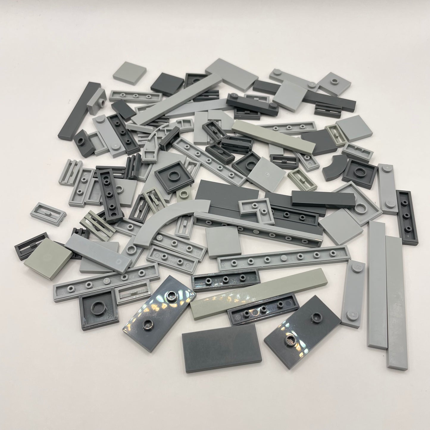 LEGO Tiles, Mixed Grey, Approx. 50g