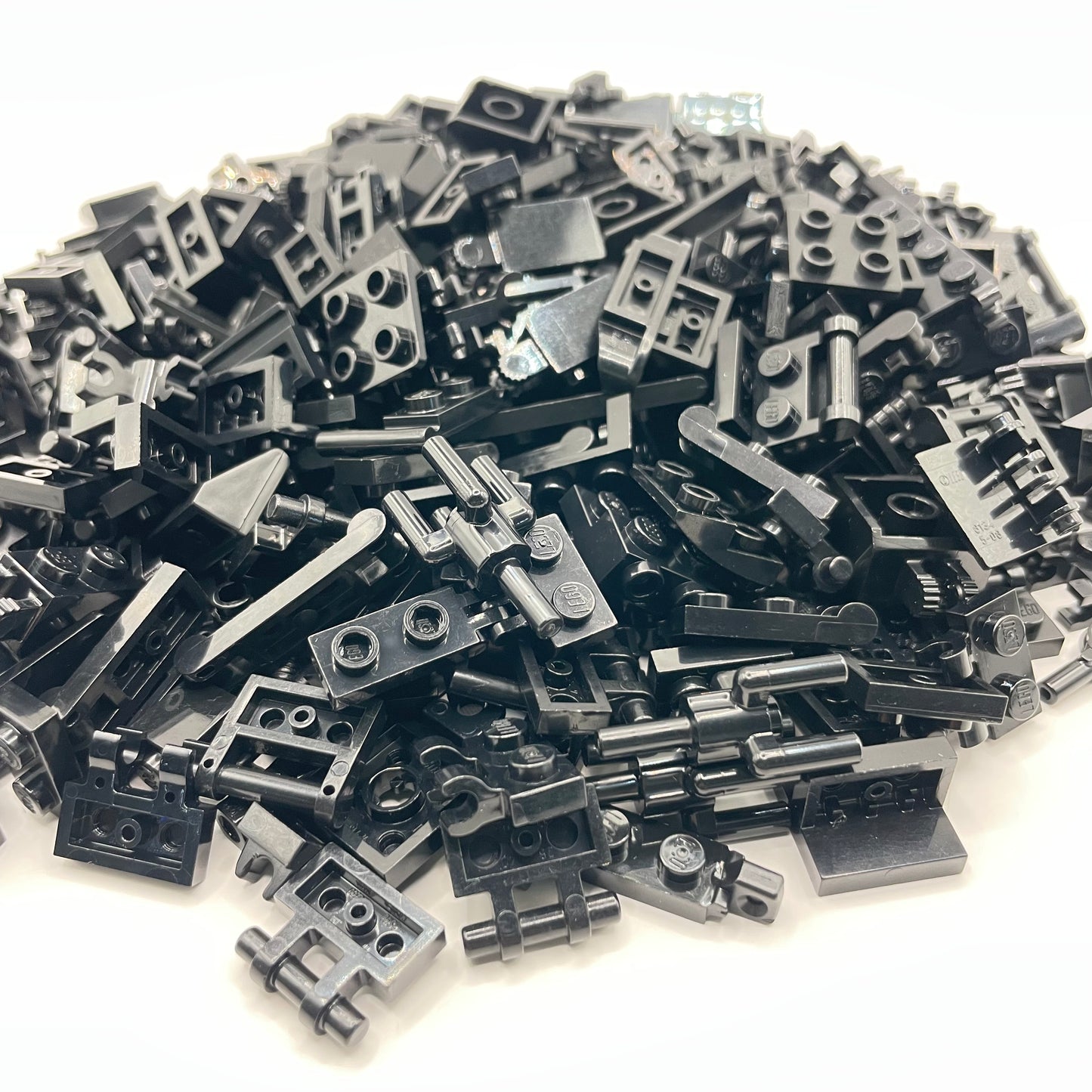 LEGO Black, Clips and Bars, Approx. 200g