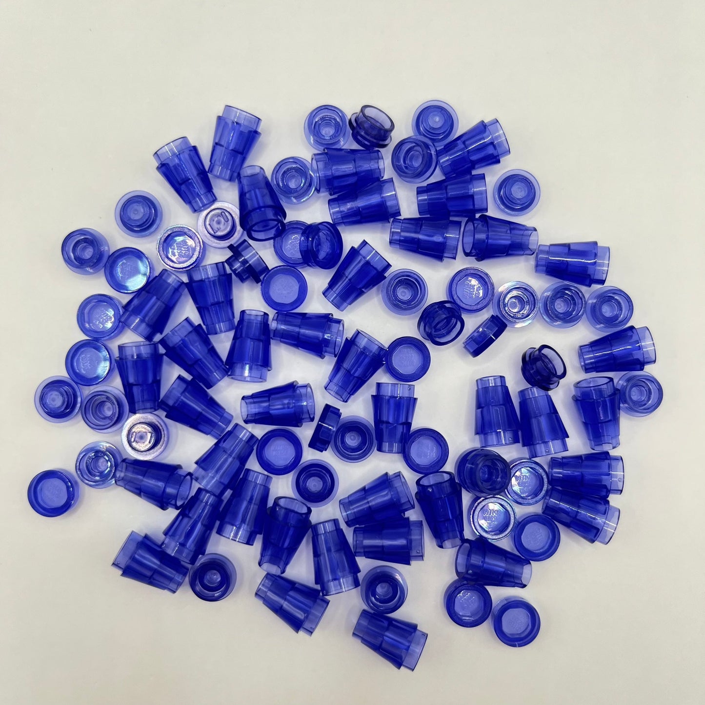 LEGO Transparent Purple, Mixed Pieces (100 Pieces)
