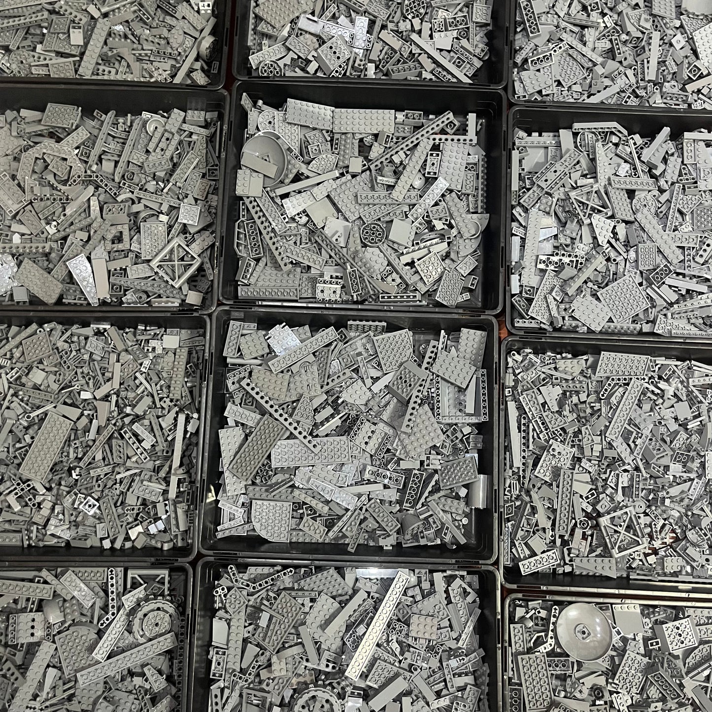 LEGO Random Selection, Dark Bluish Grey, Mixed Bricks, Bulk, Approx. 1kg