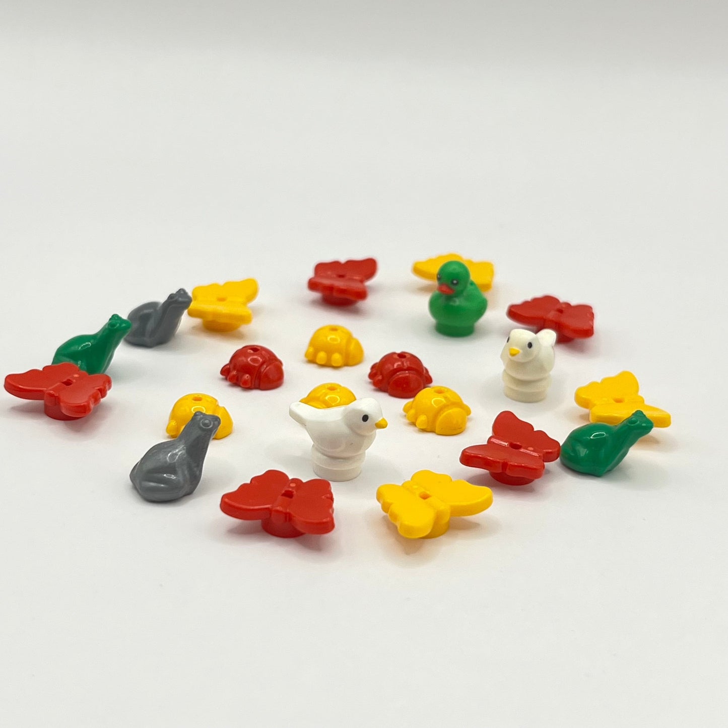 LEGO Birds, Butterfly, Bugs, Frogs, Animals, Mixed Colours, 22 Pieces