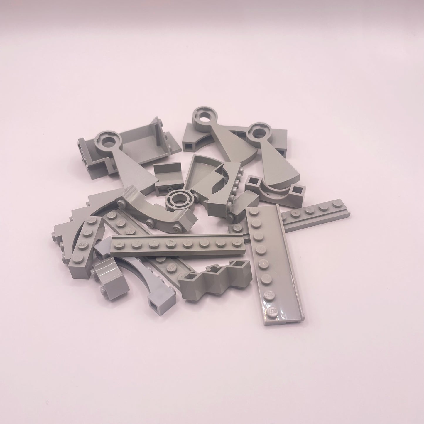 LEGO Building Pieces, Old Light Grey, 20 Pieces