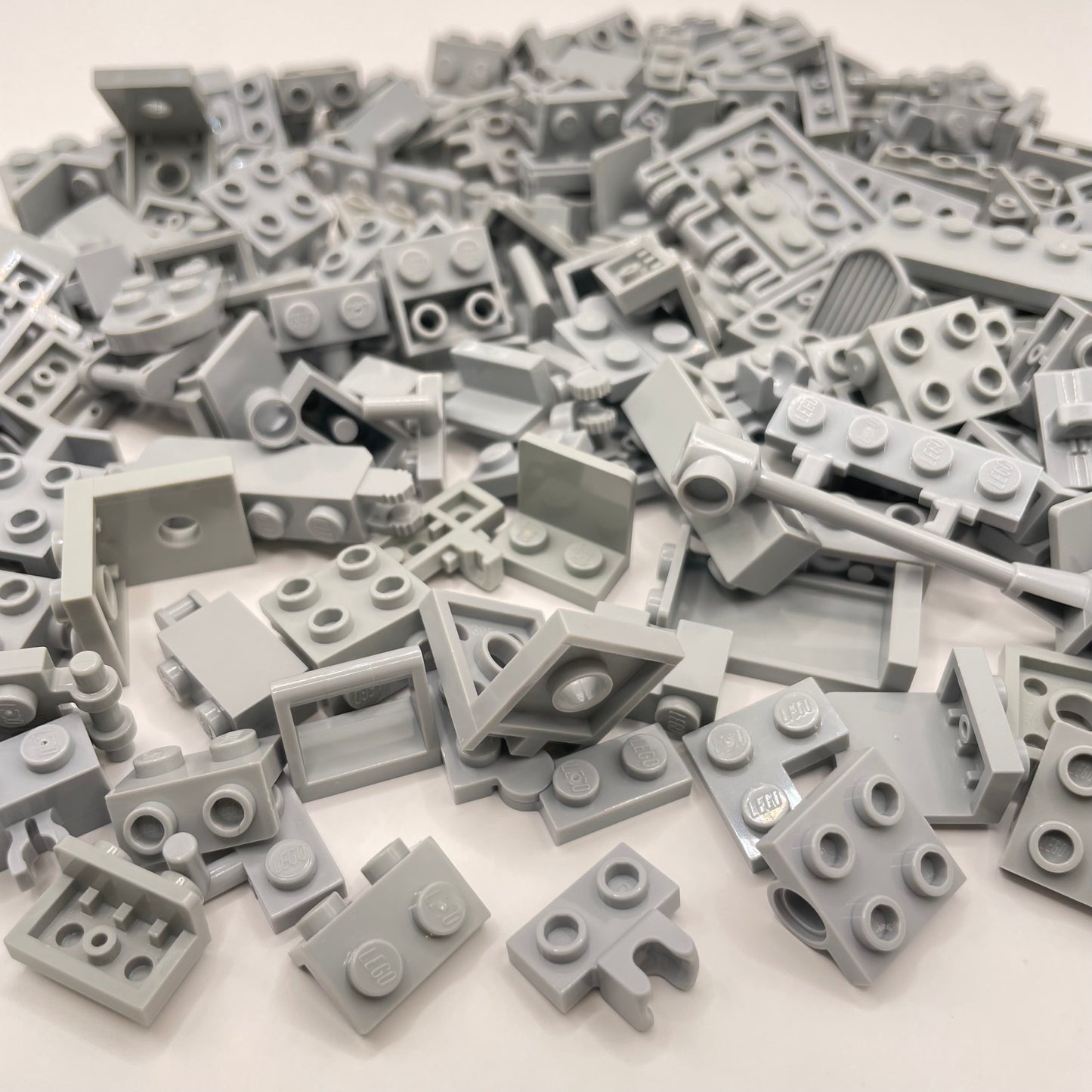 LEGO Mixed SNOT, Light Bluish Grey, Approx. 130g