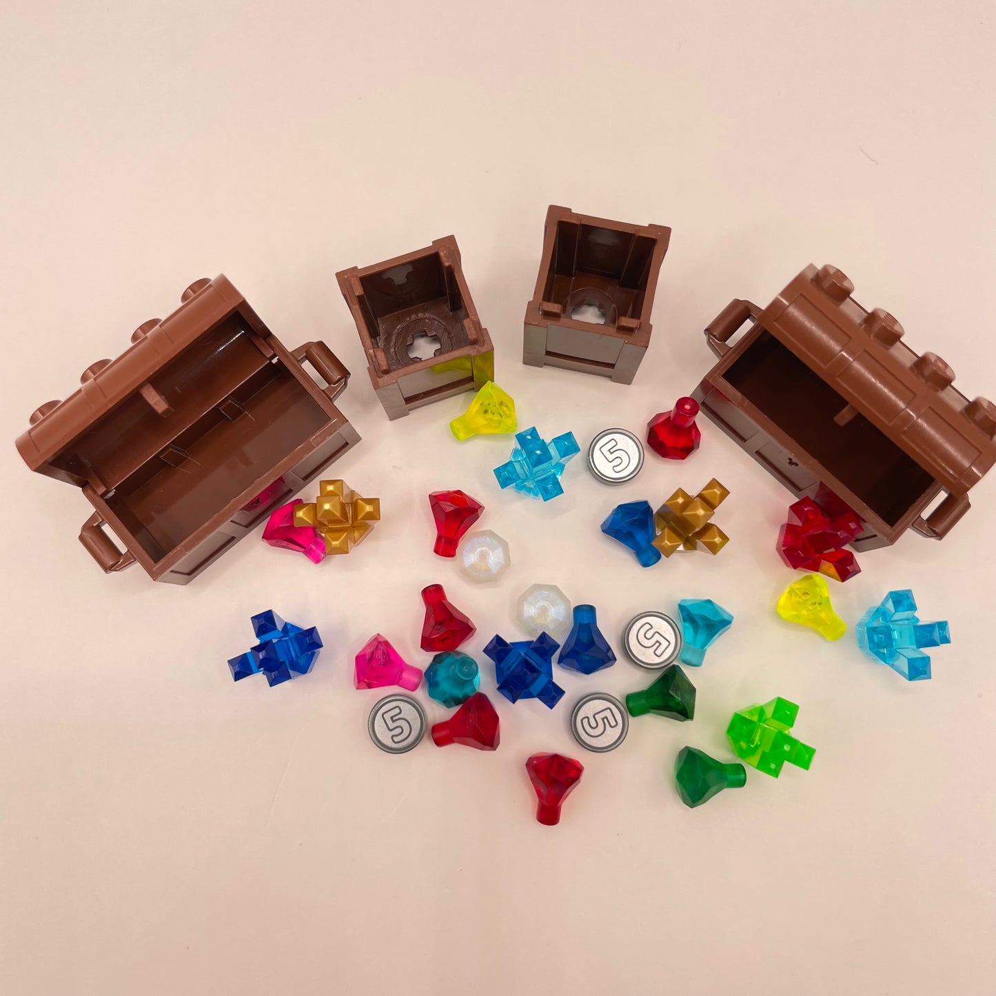 LEGO Treasure and Crystals with Chests, 33 Pieces