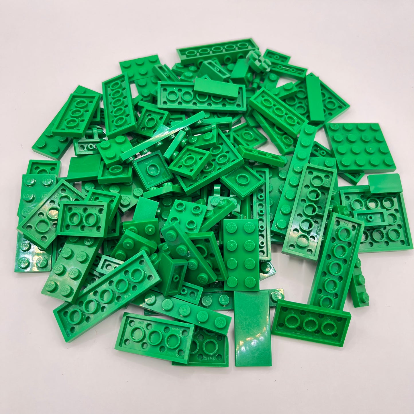LEGO Plates, Green, Approx. 100g