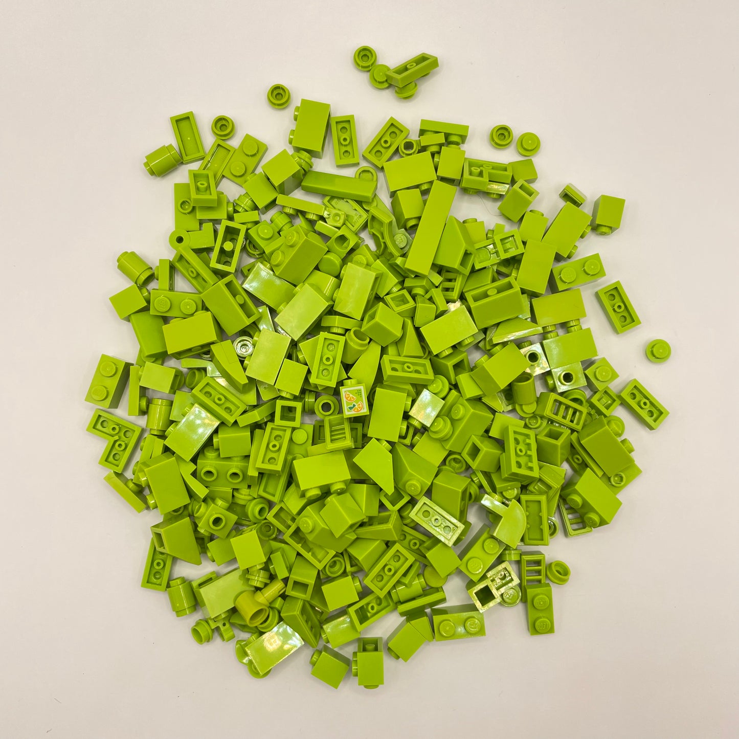LEGO Small Mixed Bricks, Lime, Approx. 100g