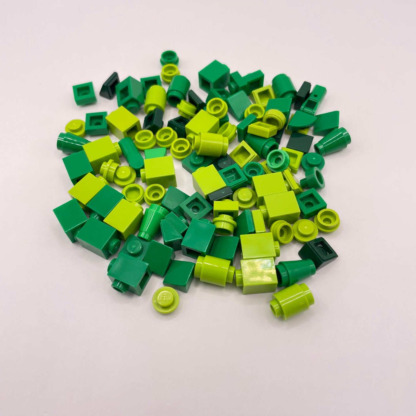 LEGO Mixed Green, Greebling, 100 Pieces