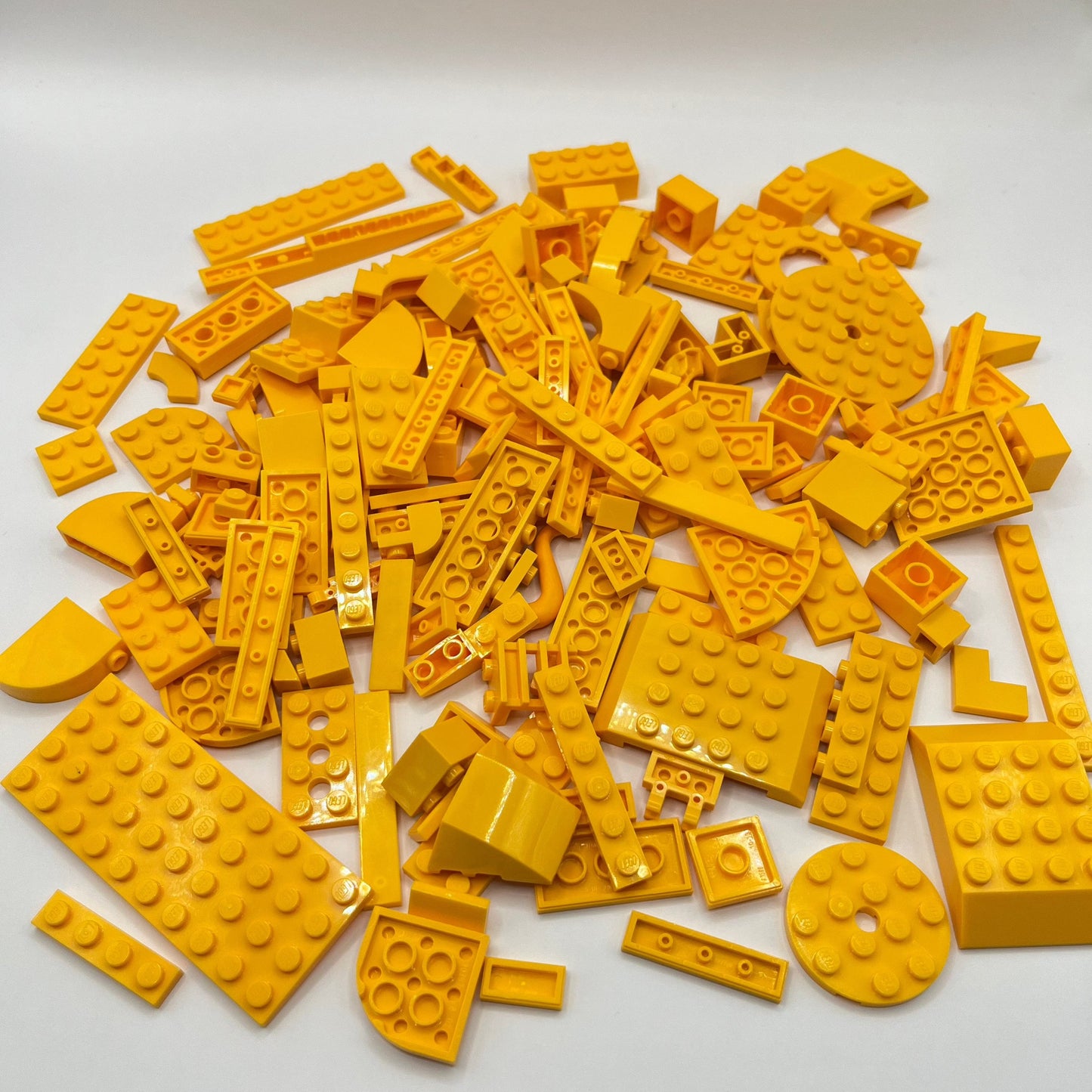 LEGO Bright Light Orange, Mixed Pieces, Approx. 150g