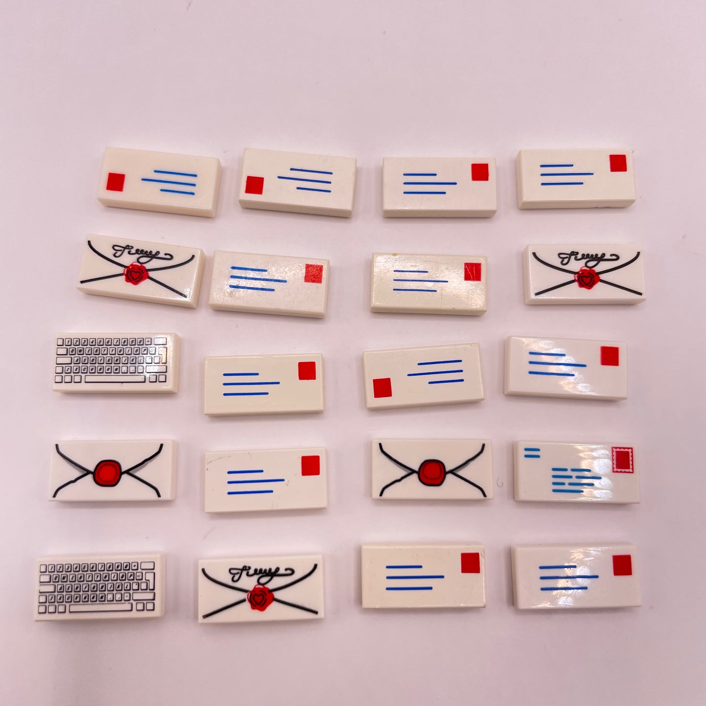 LEGO Prints and Stickers, Letters/Envelopes, 20,Pieces