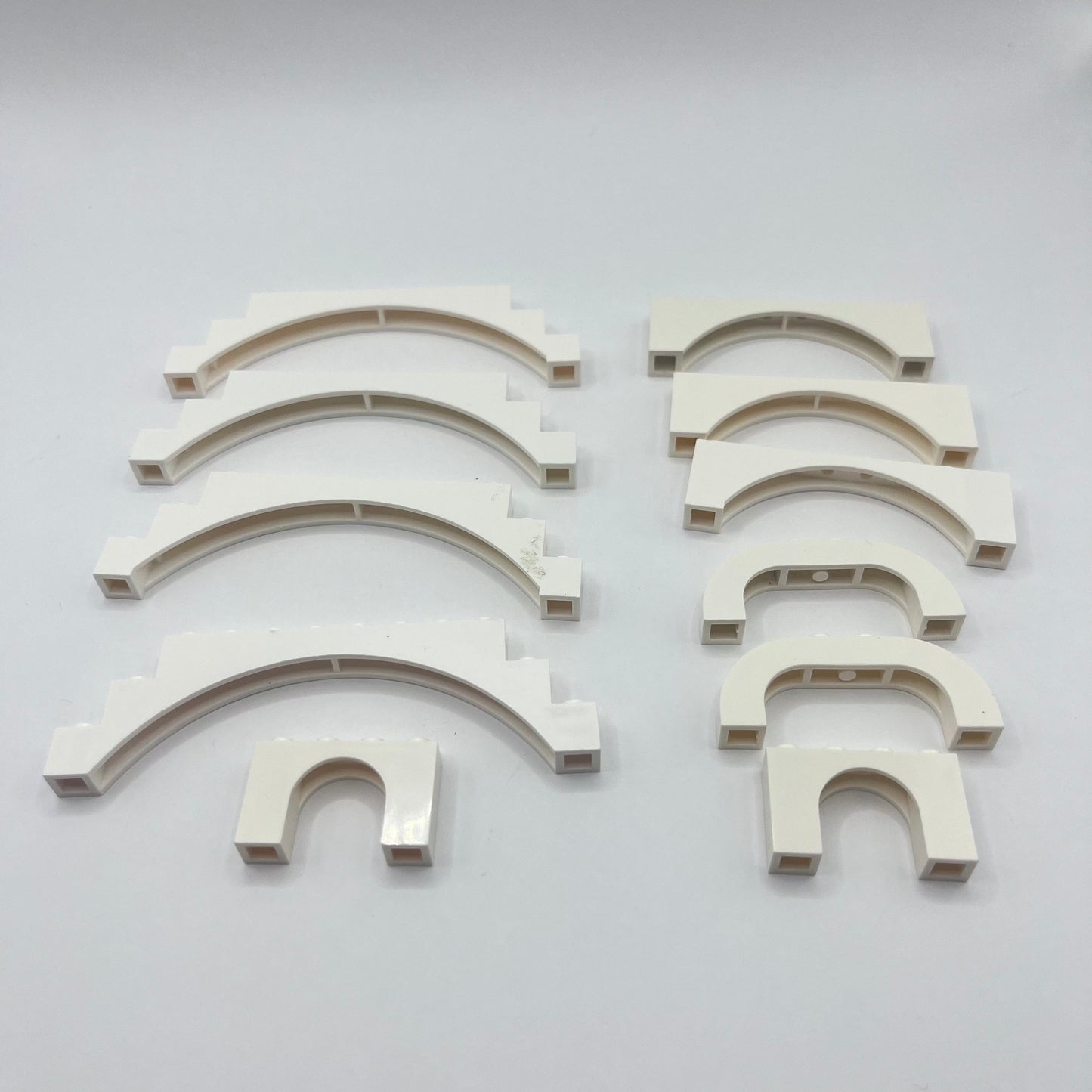 LEGO White Arches, 11 Pieces, Approx. 40g