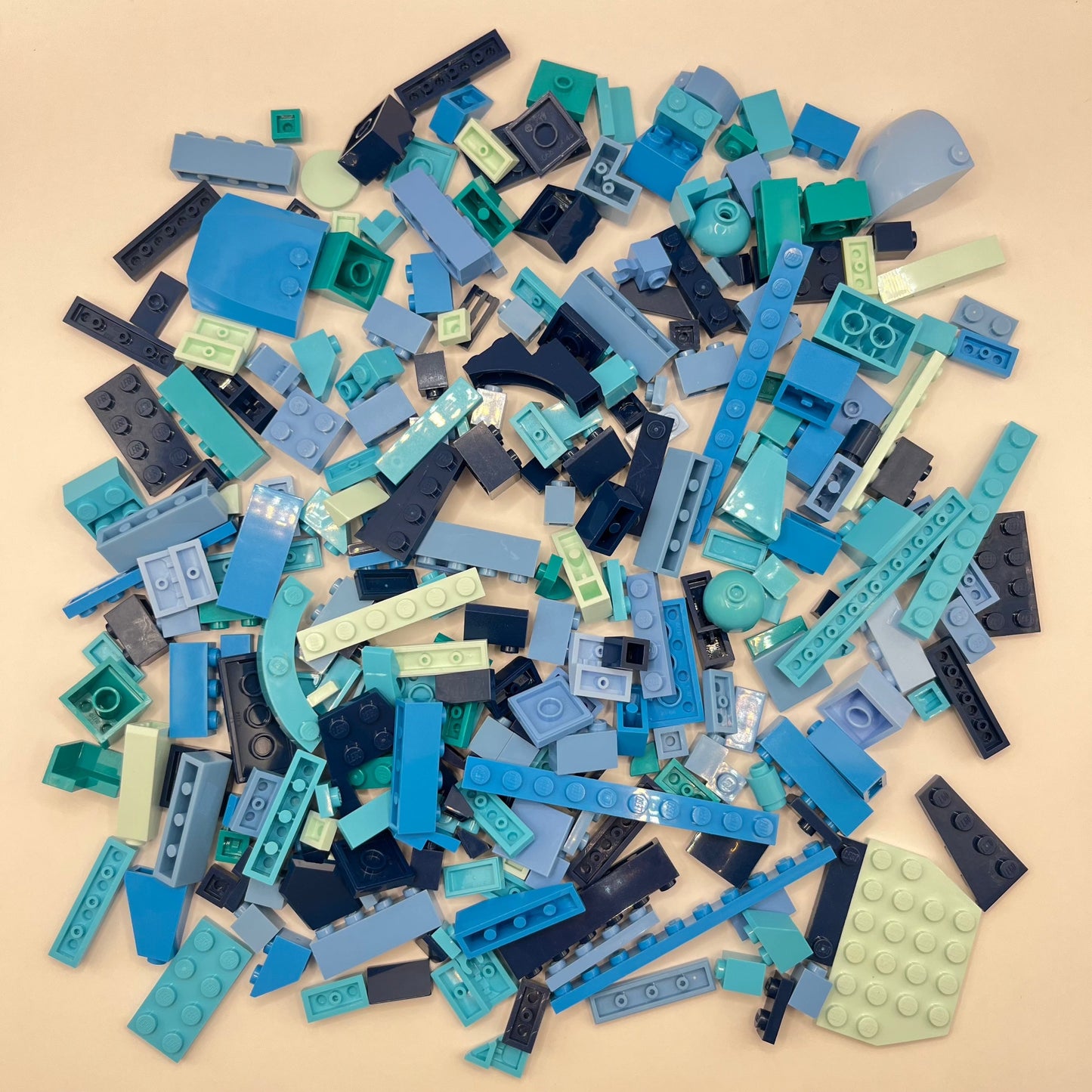 LEGO Mixed Blue, Mixed Pieces, Approx. 180g