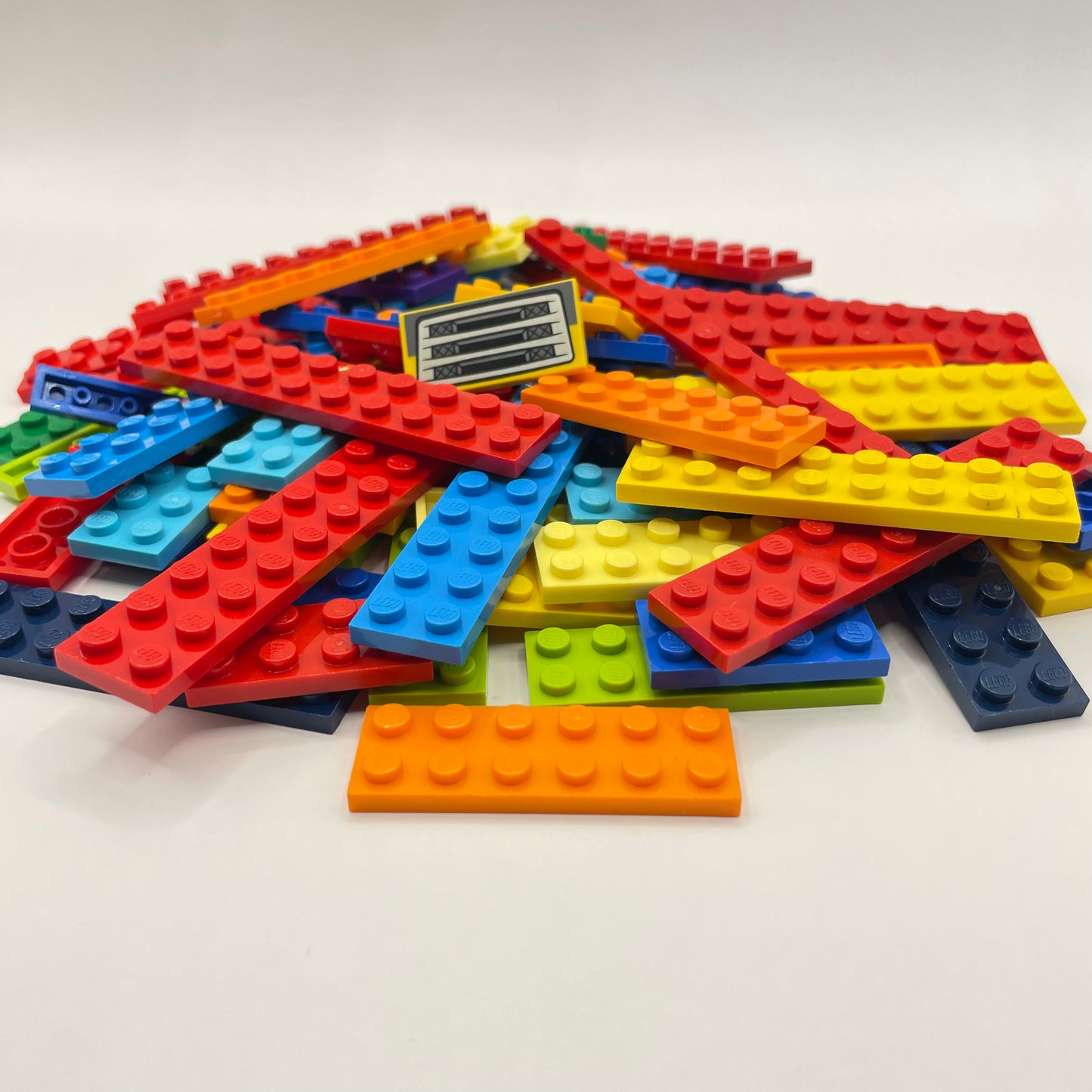 LEGO Small Plates, Bright Colours, Approx. 120g