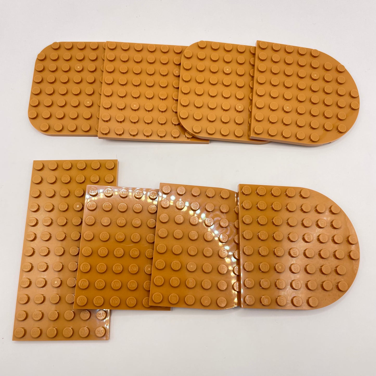 LEGO Medium Plates, Medium Nougat, Approx. 60g