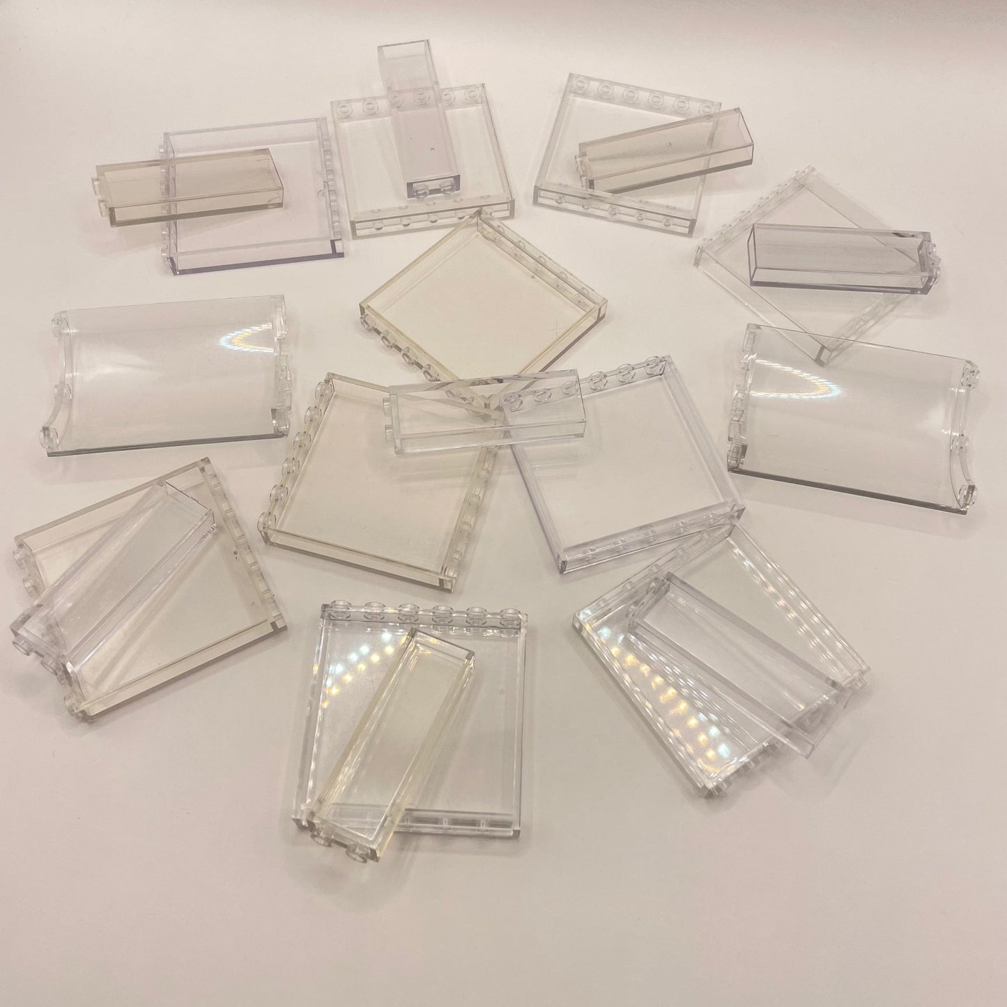 LEGO Transparent Clear, Large Panels, Building (20 Pieces)