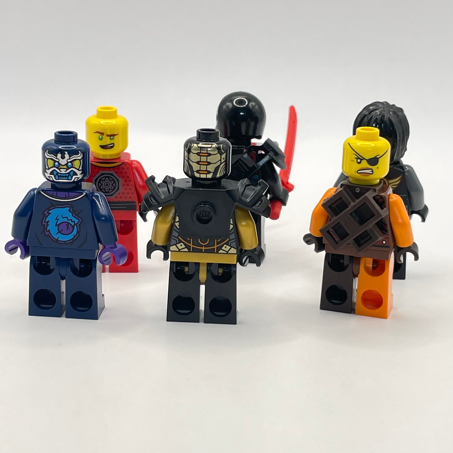 LEGO Play Pack, Ninjago, Minifigure, (Pack of 6) Incomplete, Some Marks